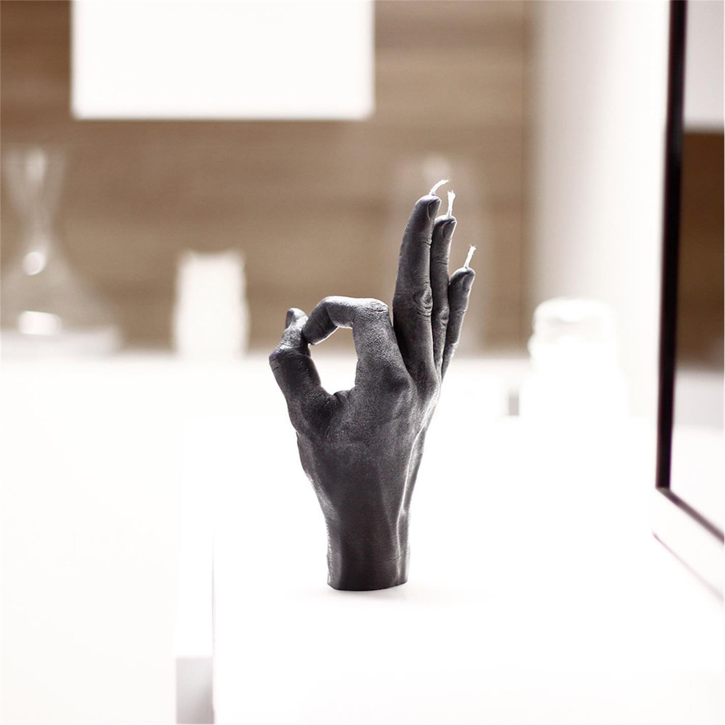 Black - CandleHand - OK Candle - 7