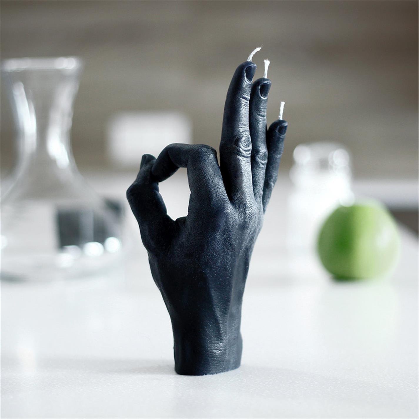 Black - CandleHand - OK Candle - 8
