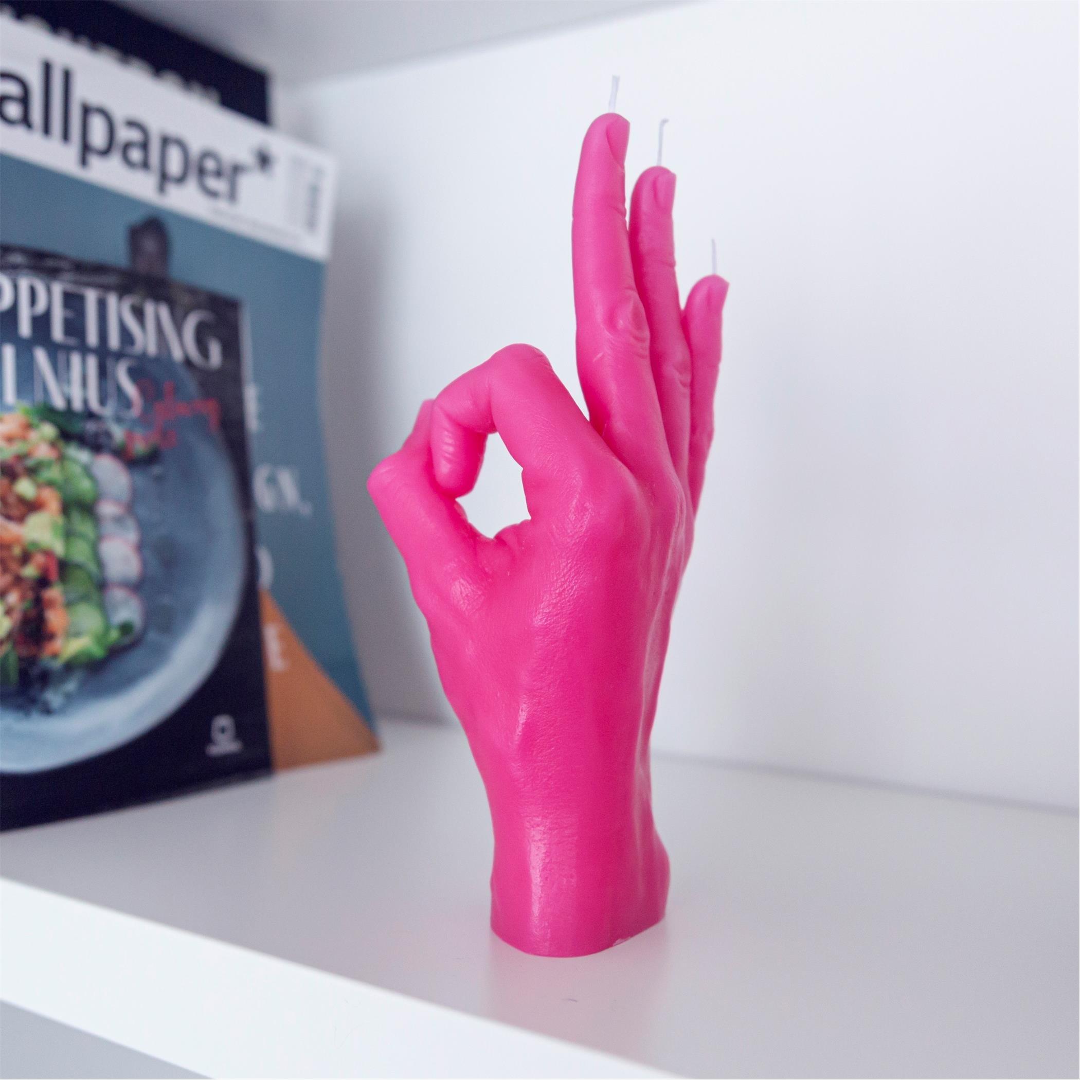 Pink - CandleHand - OK Candle - 2