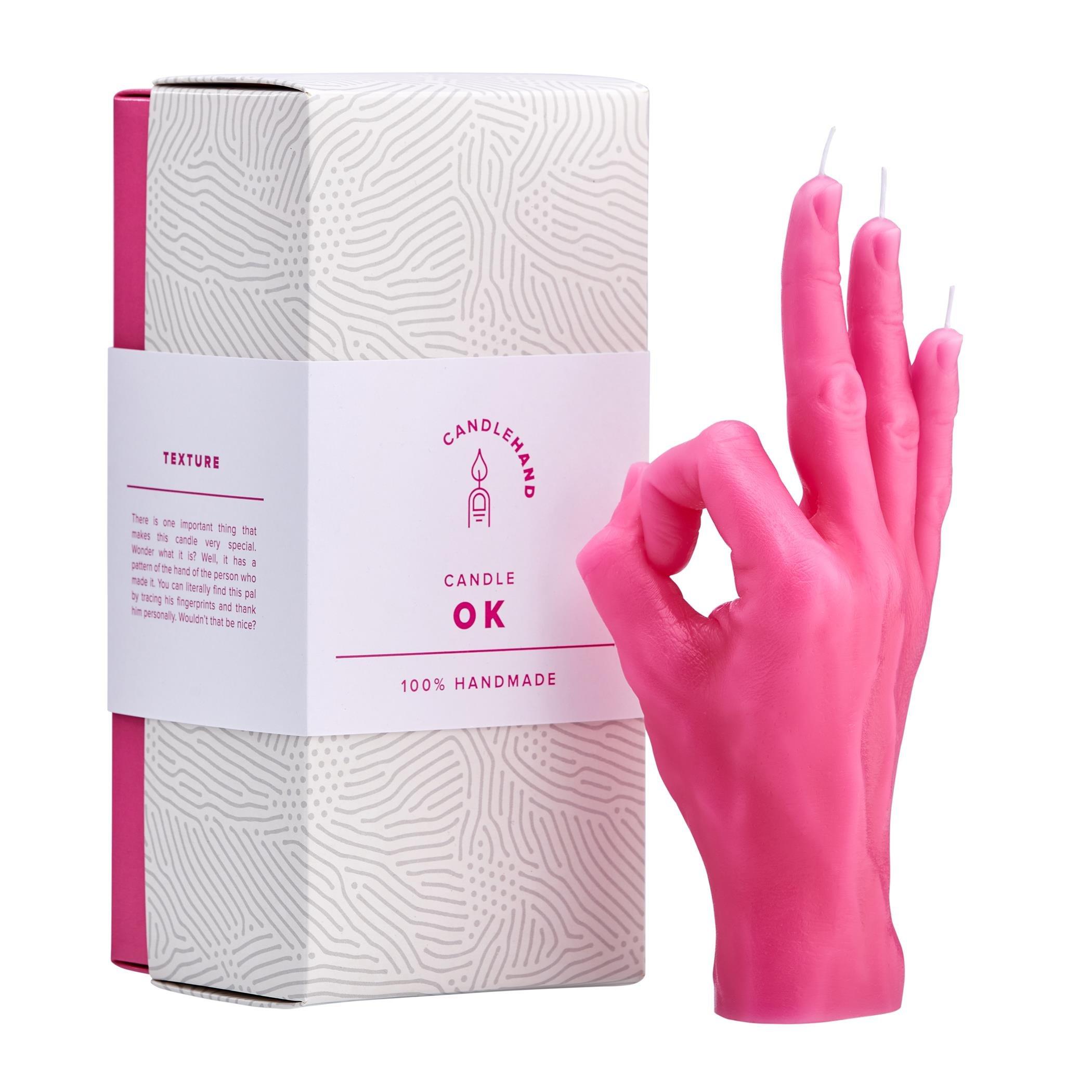 Pink - CandleHand - OK Candle - 3