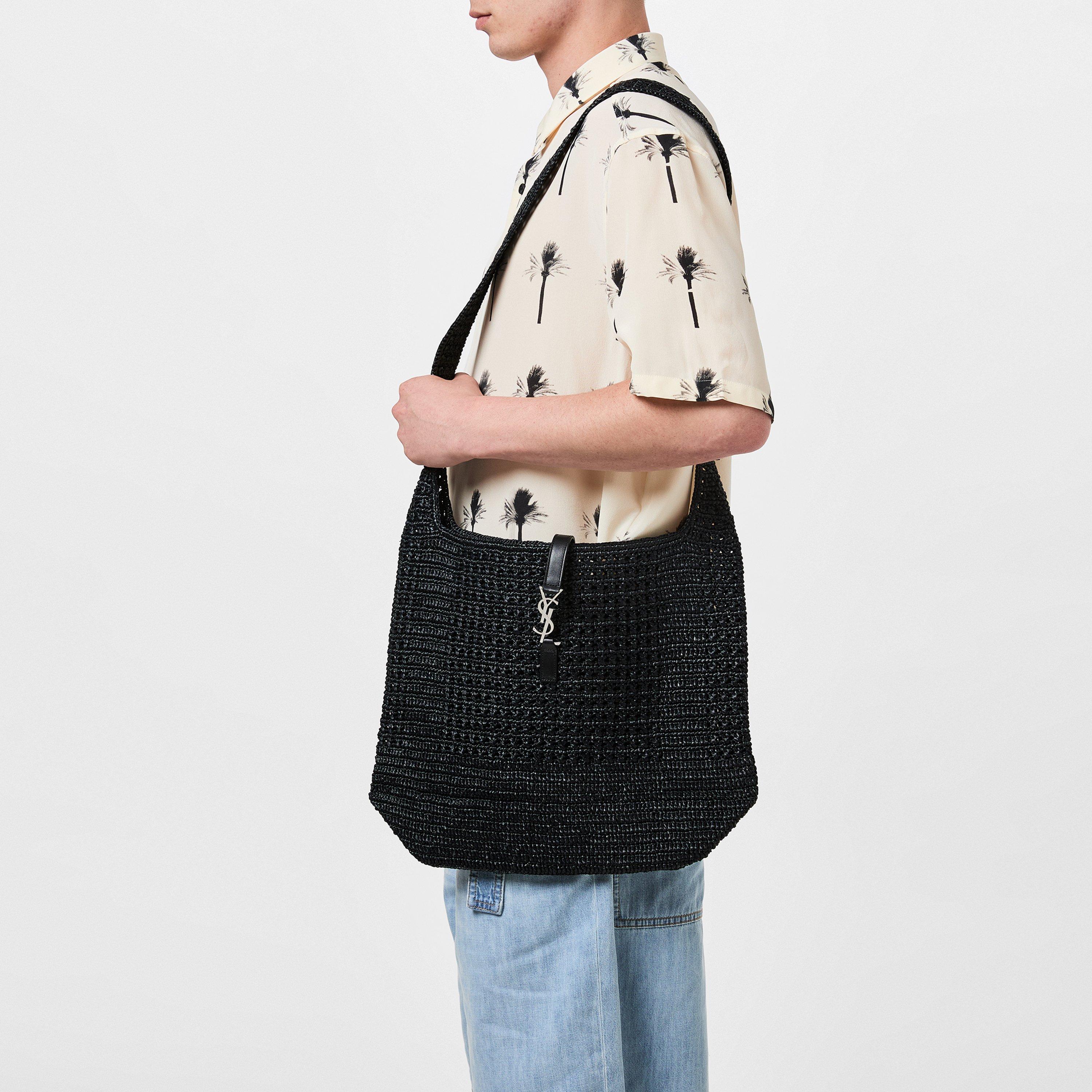 Black - Saint Laurent - Raffia Medium Tote Bag - 2
