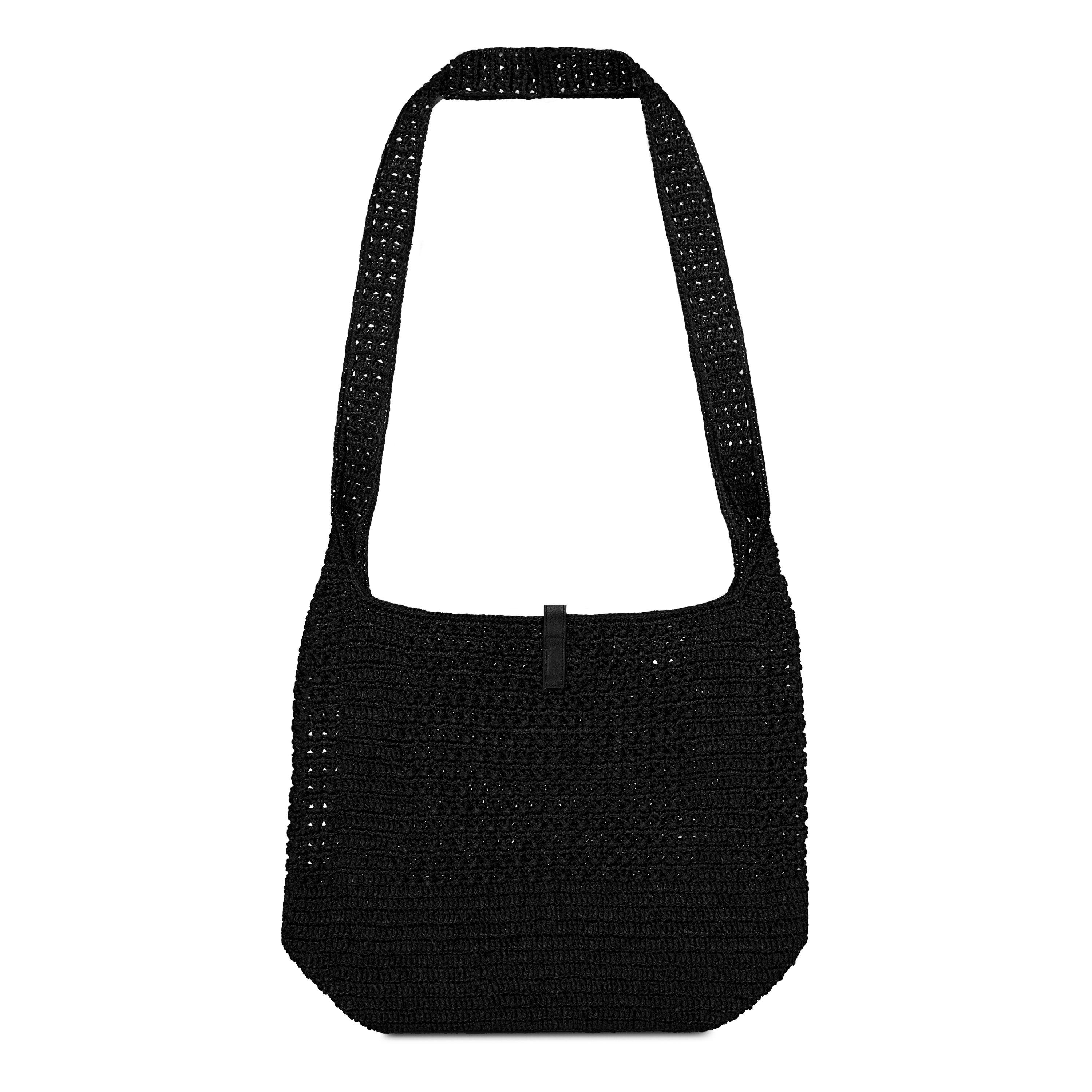 Black - Saint Laurent - Raffia Medium Tote Bag - 3