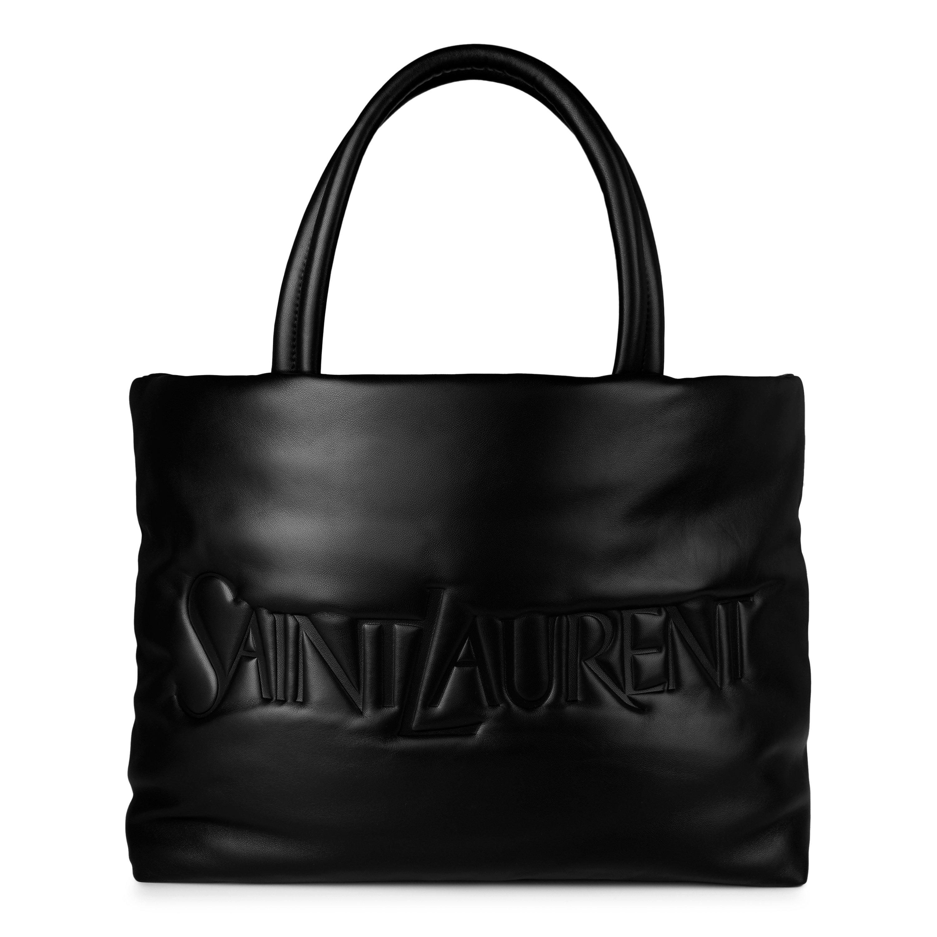 Black - Saint Laurent - Raffia Large Tote Bag - 1