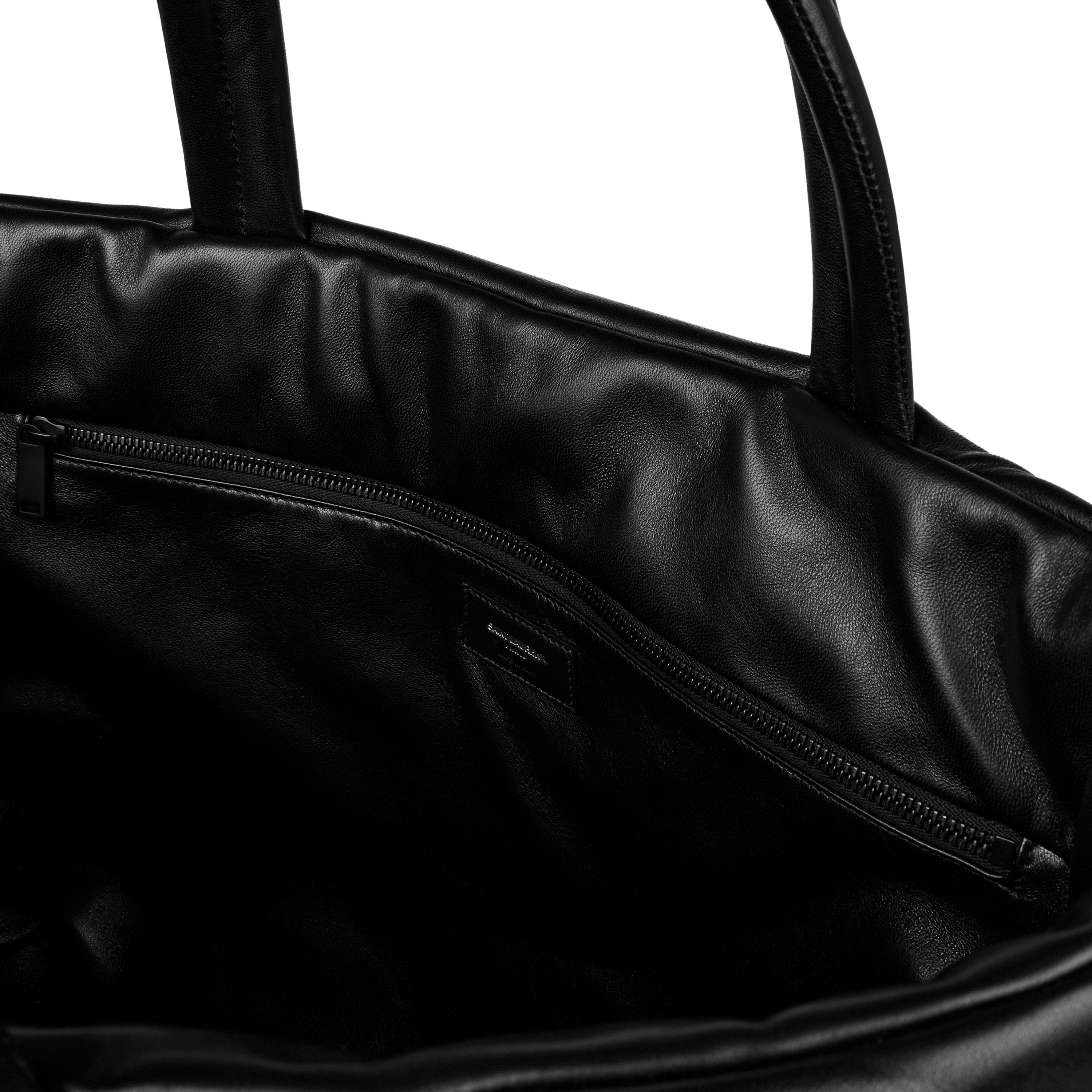 Black - Saint Laurent - Raffia Large Tote Bag - 3