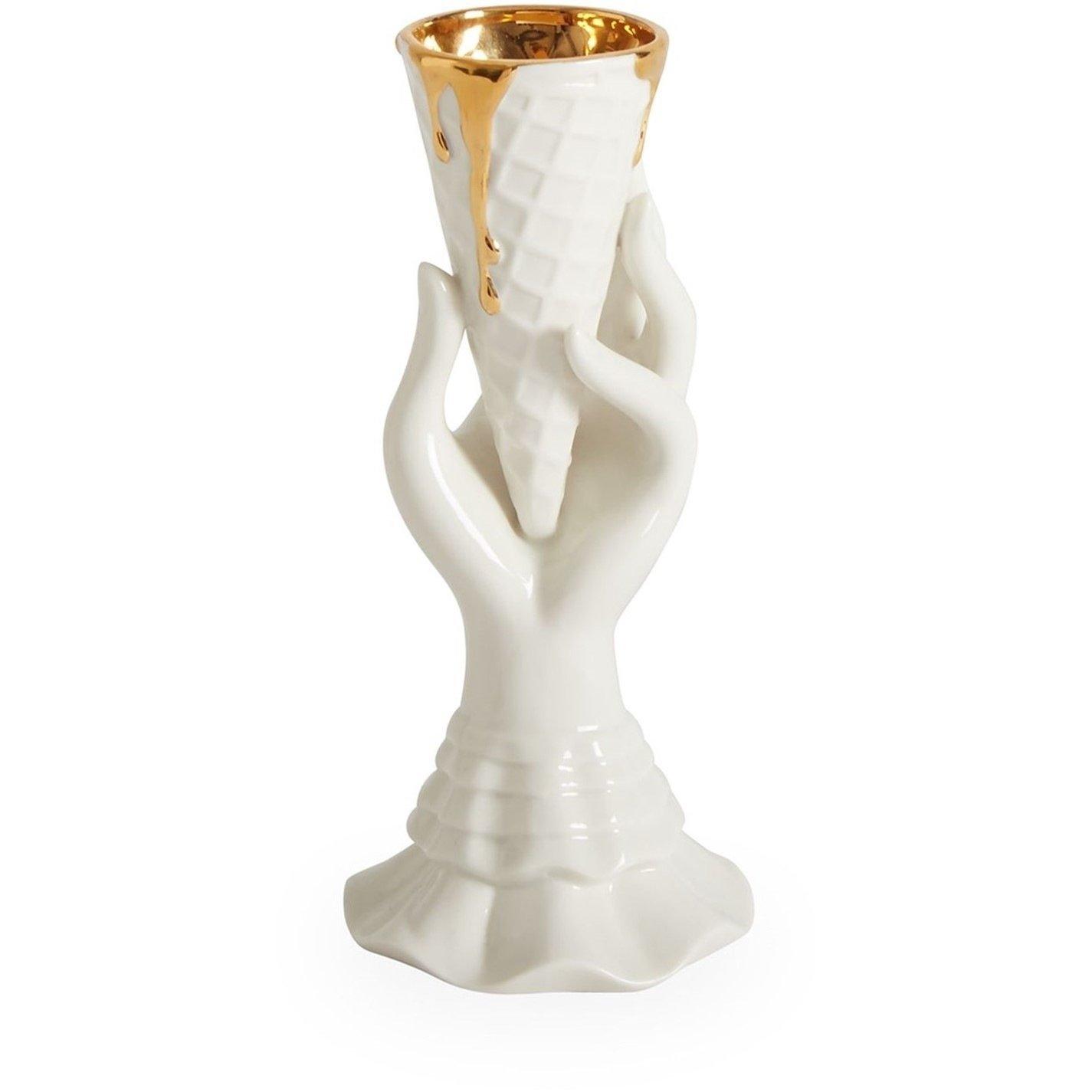 Jonathan Adler  Jonathanadler Gilded Muse I-Scream Vase - White