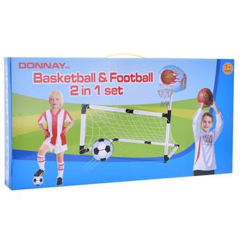 Donnay Children's Basketball & Football 2 in 1 Set