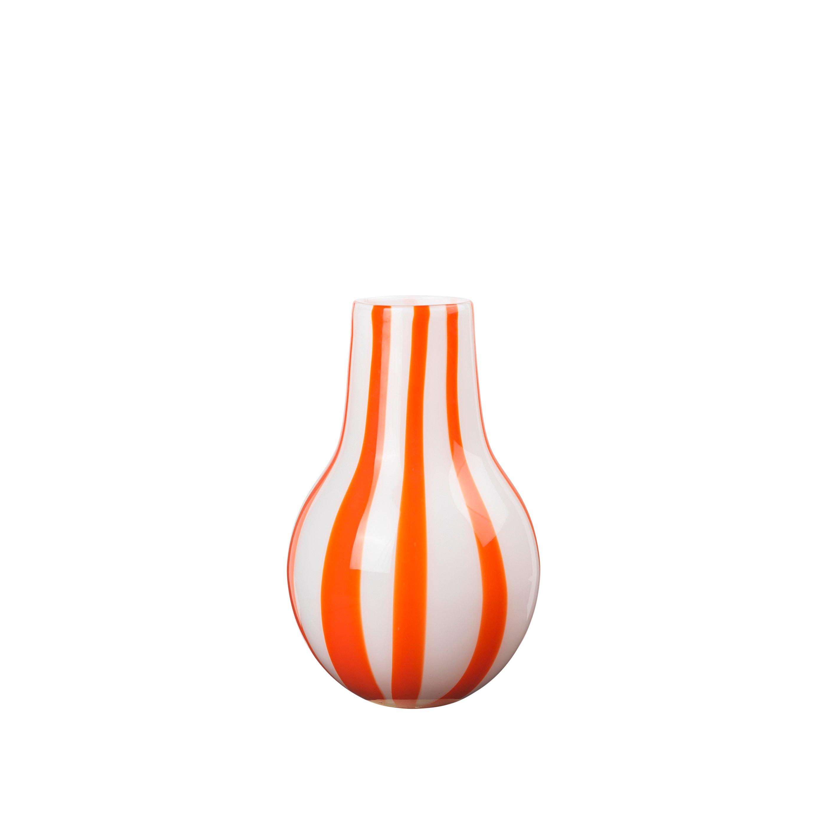 Pumpkin Orange - Broste Copenhagen - Ada Stripe Vase