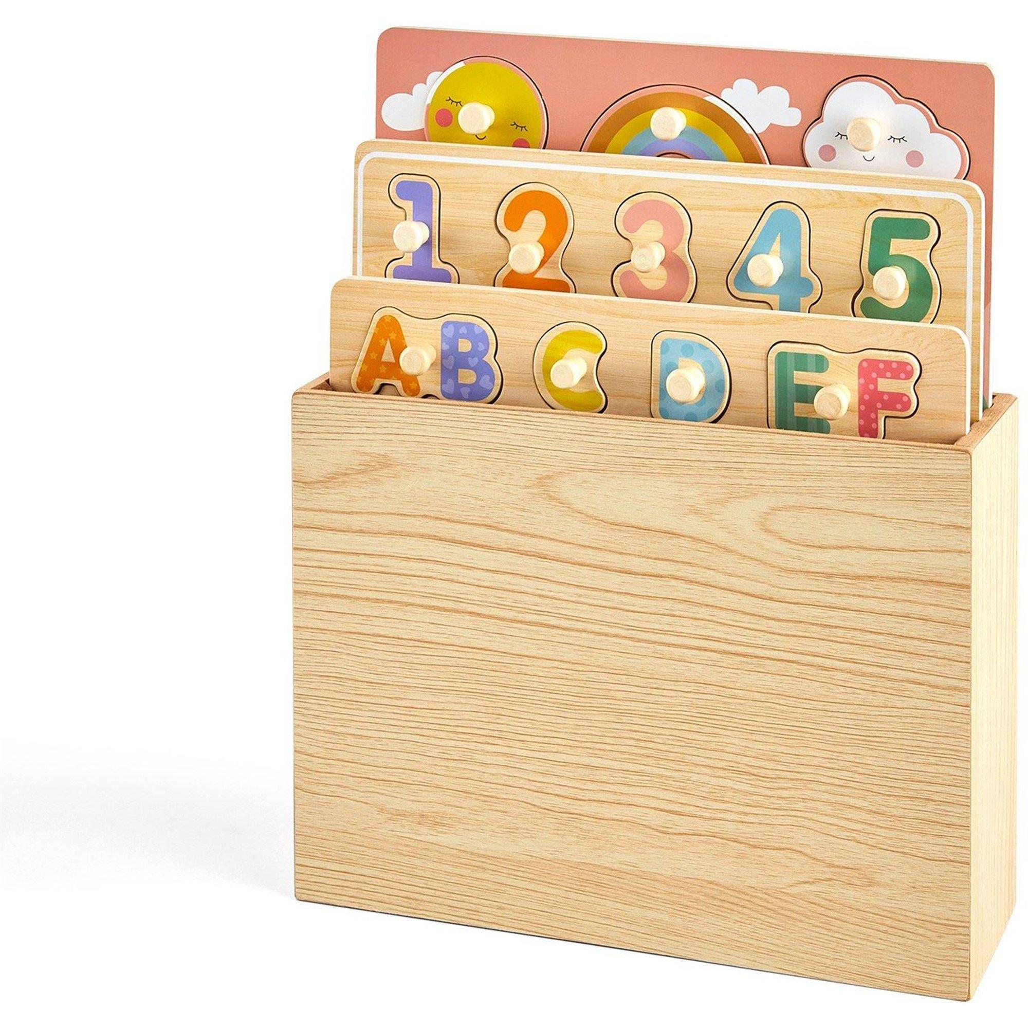 Tooky Toy  Kids Wooden Unicorn Puzzles (3+) - 