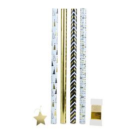 The Spirit Of Christmas 4 Pack 1.5 Metres Festive Wrapping Paper