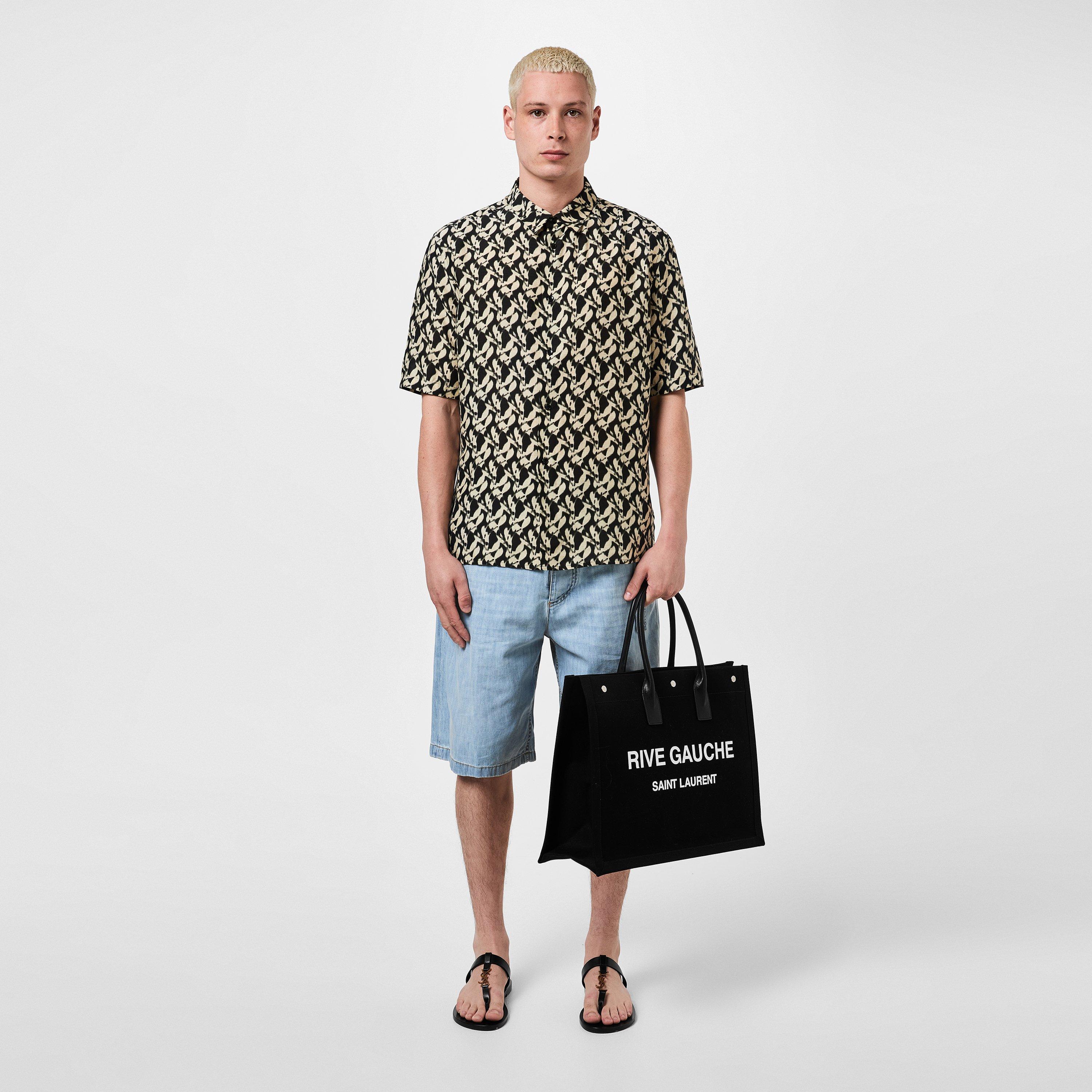 Black - Saint Laurent - Rive Gauche Tote Bag - 5