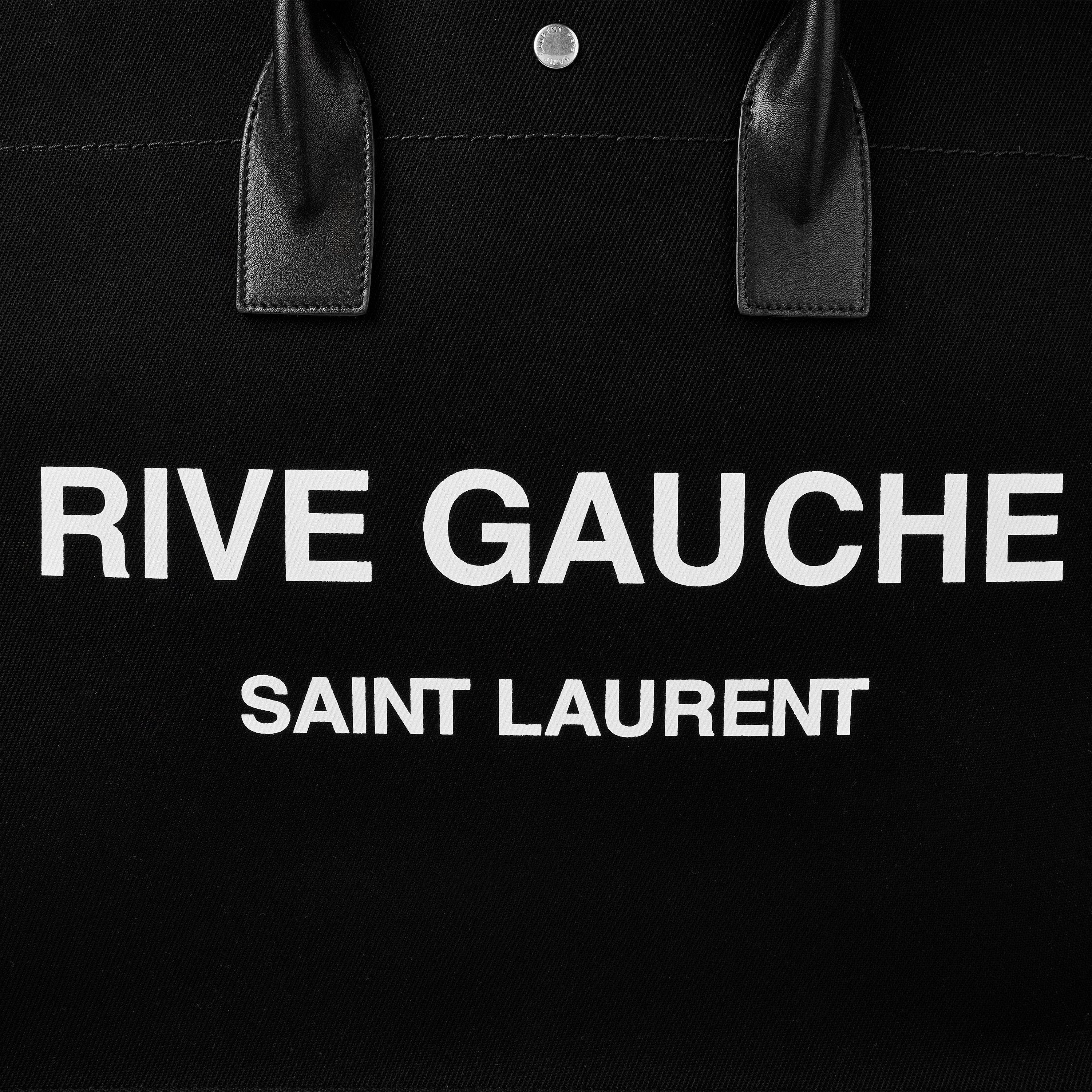 Black - Saint Laurent - Rive Gauche Tote Bag - 4