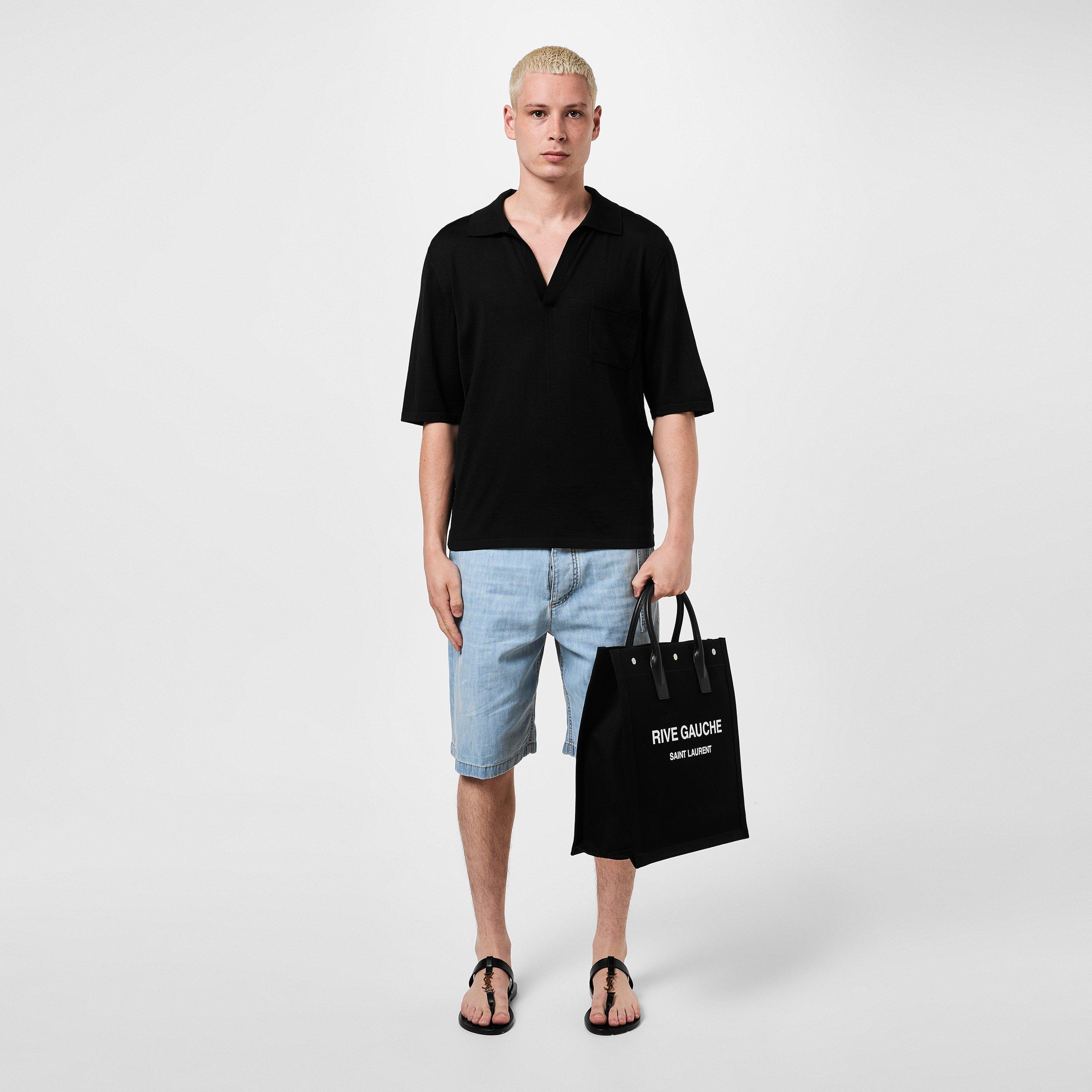 Black - Saint Laurent - Rive Gauche Tote Bag - 6