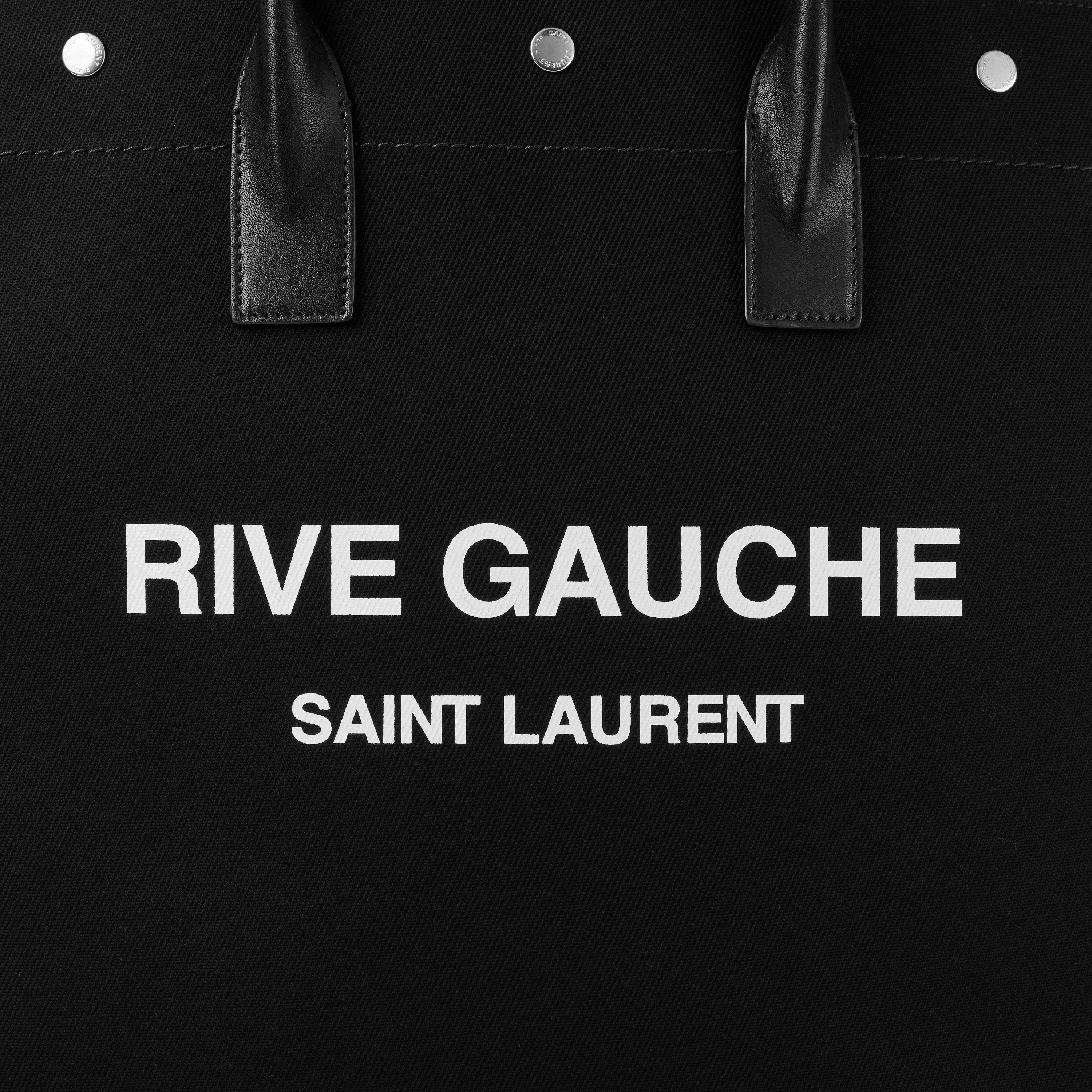 Black - Saint Laurent - Rive Gauche Tote Bag - 8