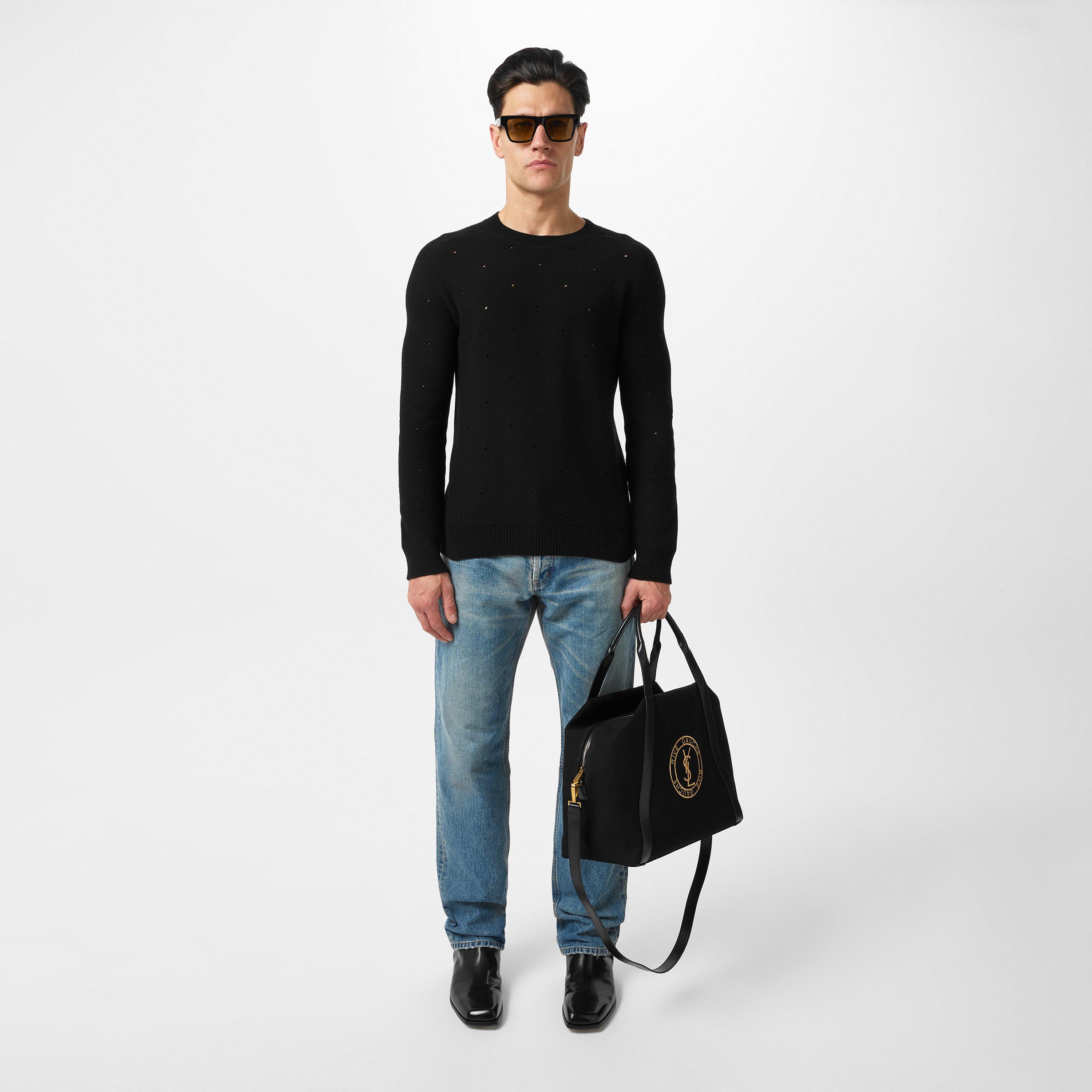 Black - Saint Laurent - Rive Gauche Bowling Tote Bag - 3