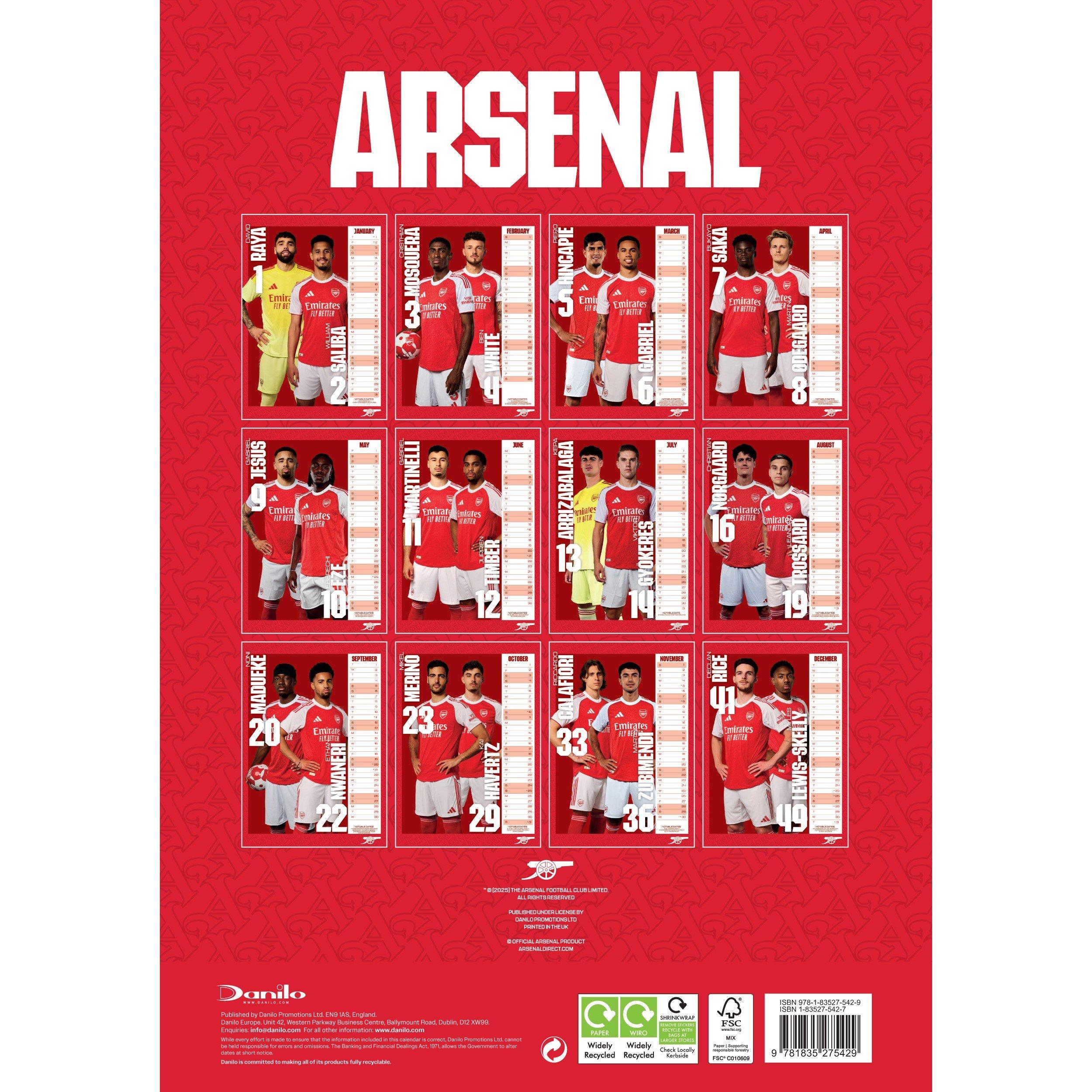 Arsenal - Grange - Wolverhampton Wanderers 2026 Football Calendar - 2