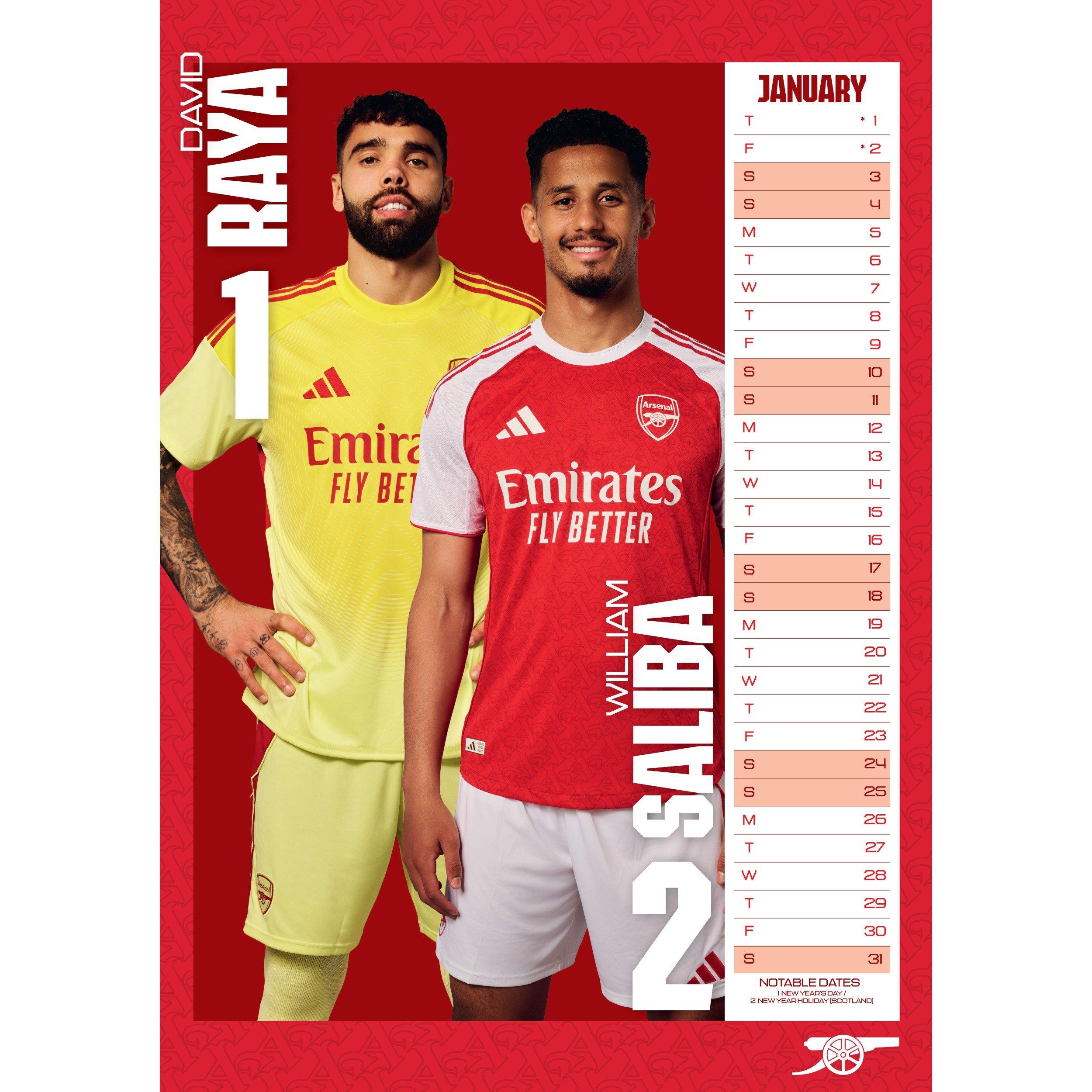 Arsenal - Grange - Wolverhampton Wanderers 2026 Football Calendar - 3