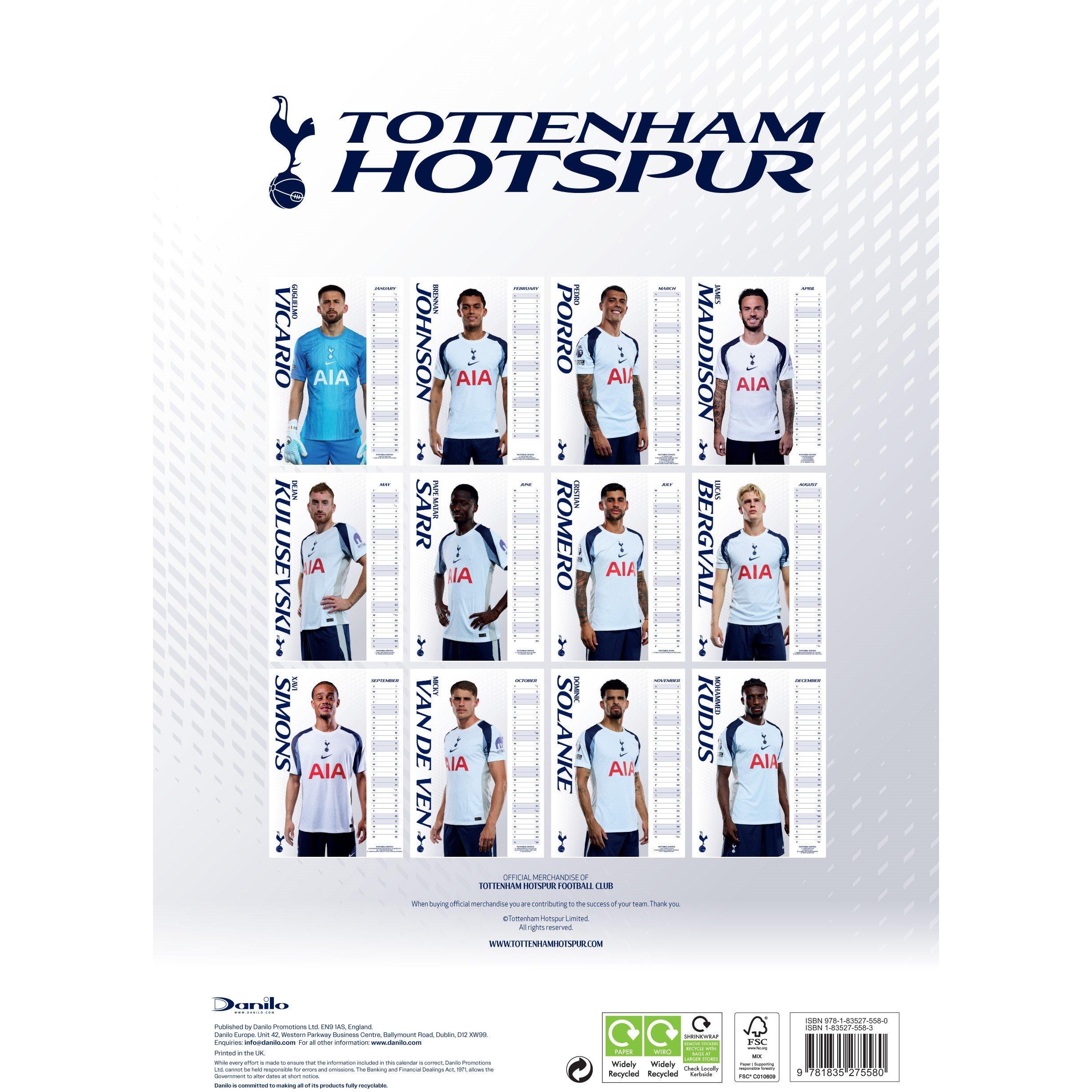 Tottenham - Grange - Wolverhampton Wanderers 2026 Football Calendar - 2