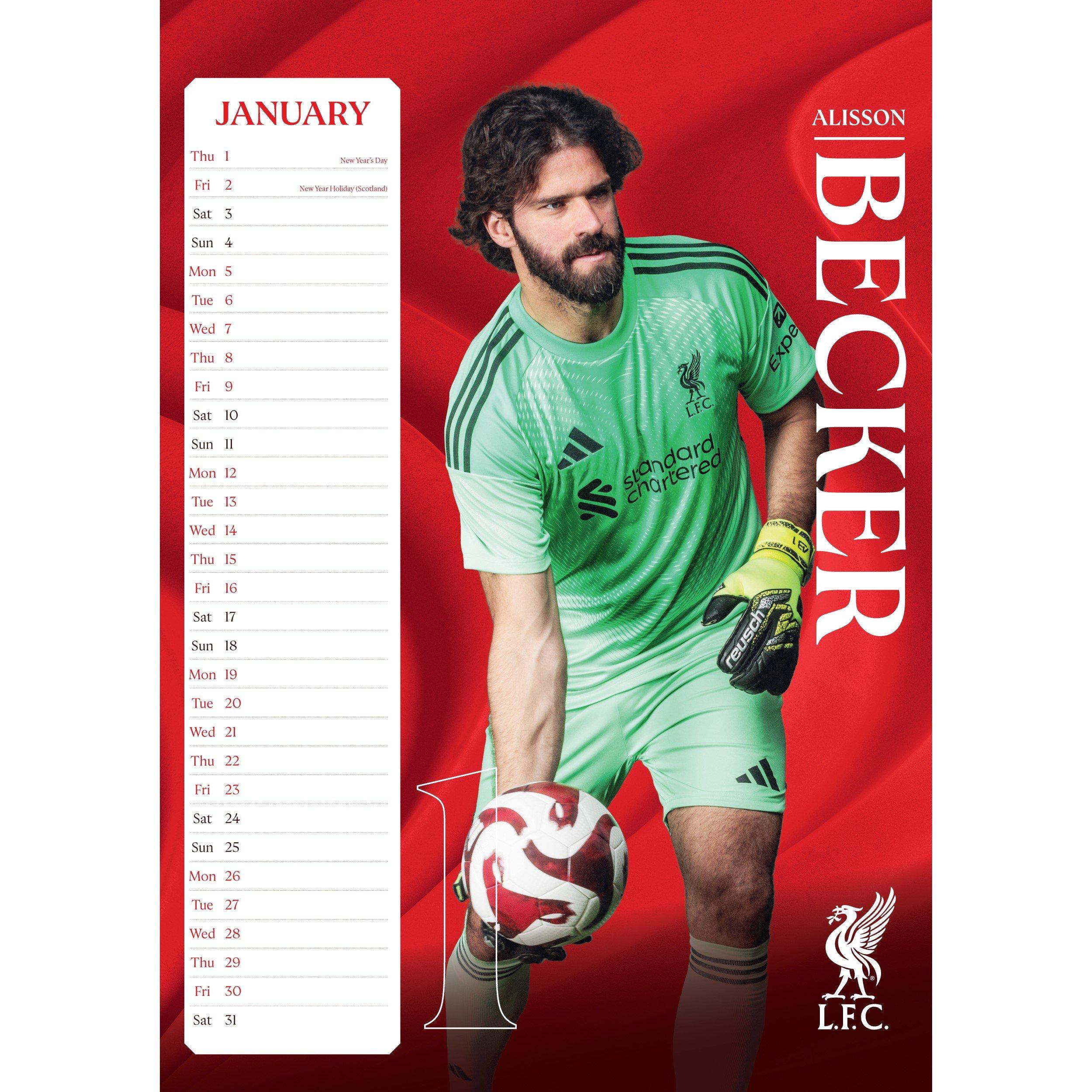 Liverpool - Grange - Football Team Calendar 2026 - 3