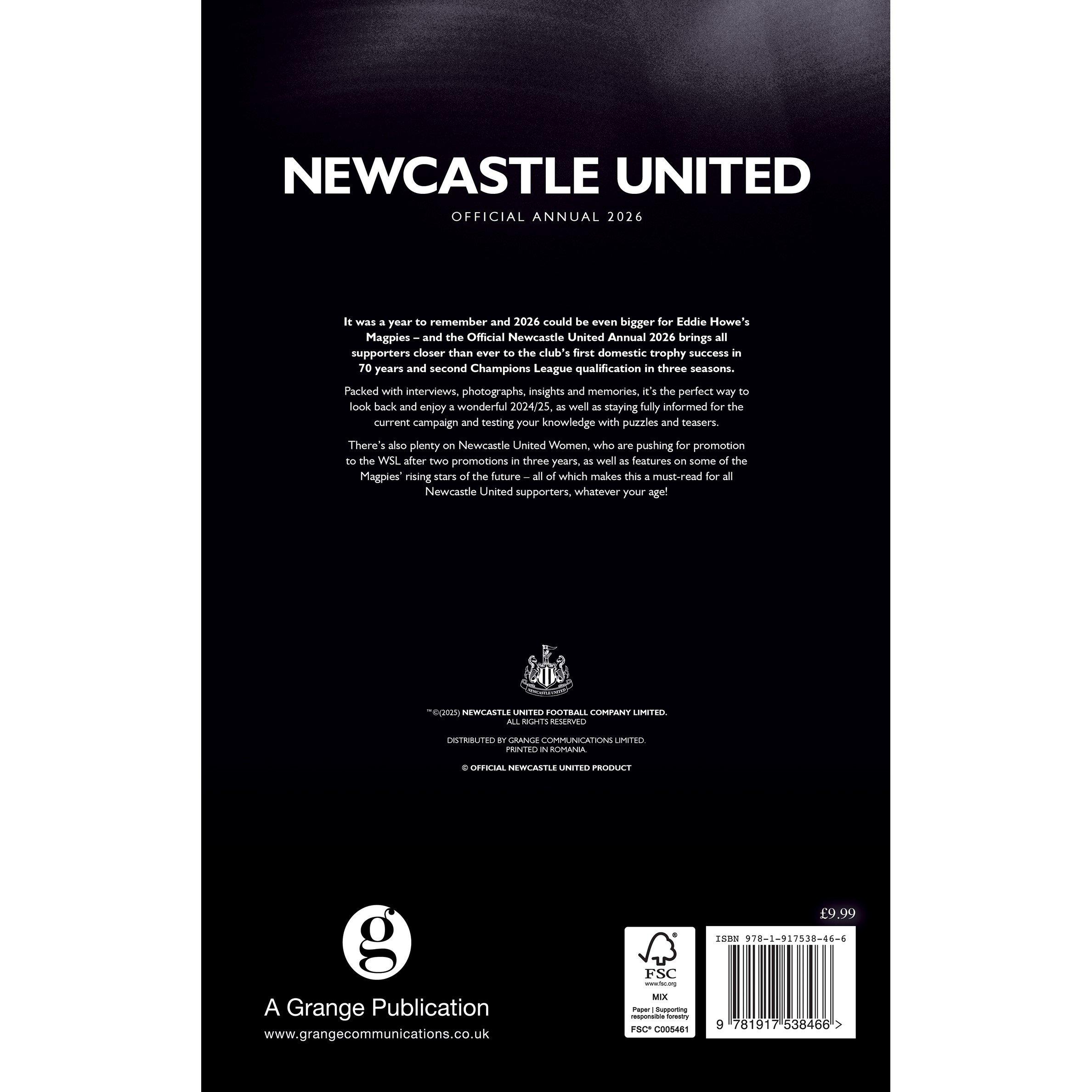 Newcastle - Grange - 2025 Team Football Calendars - 2