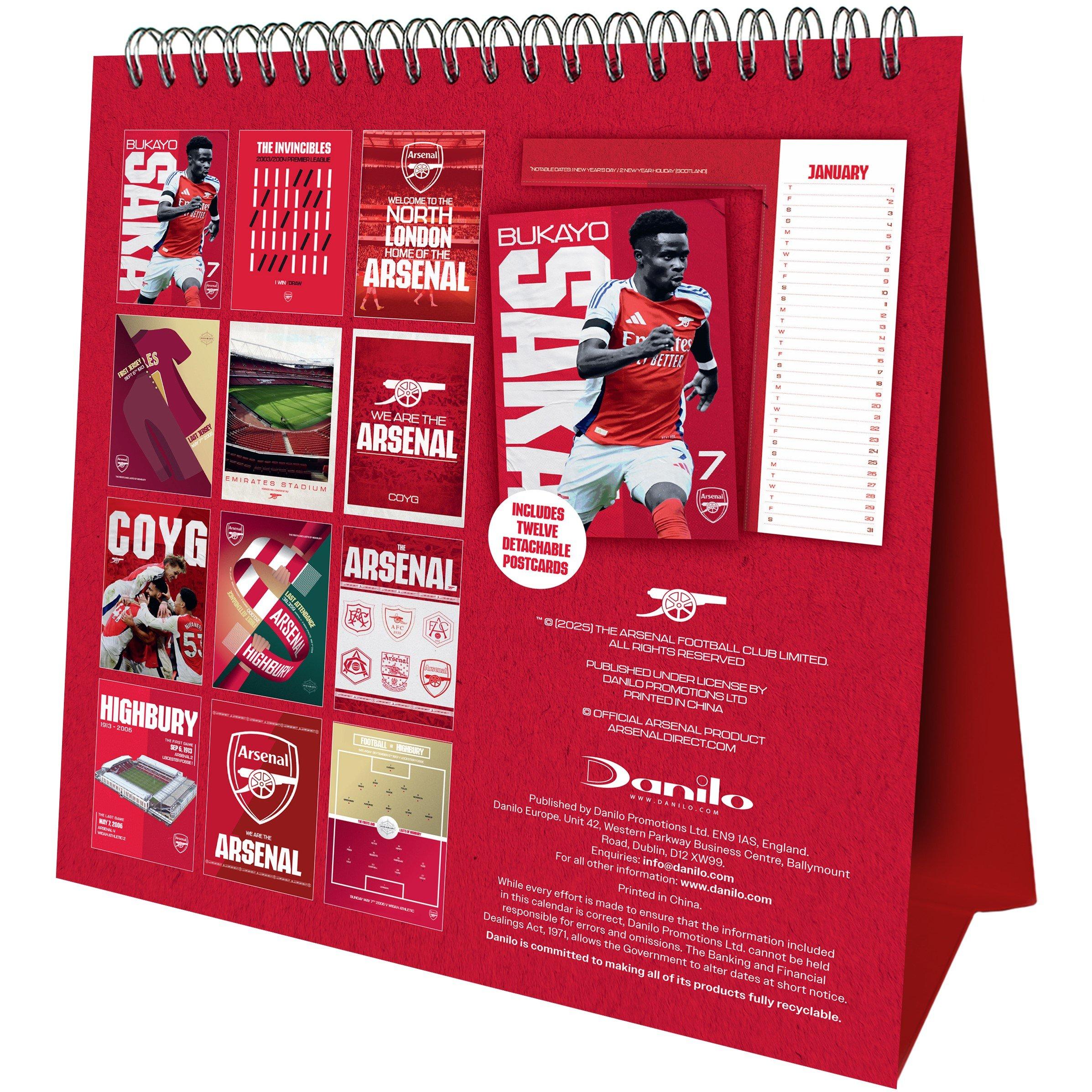 Arsenal - Grange - Tottenham Hotspur Football Calendars - 2