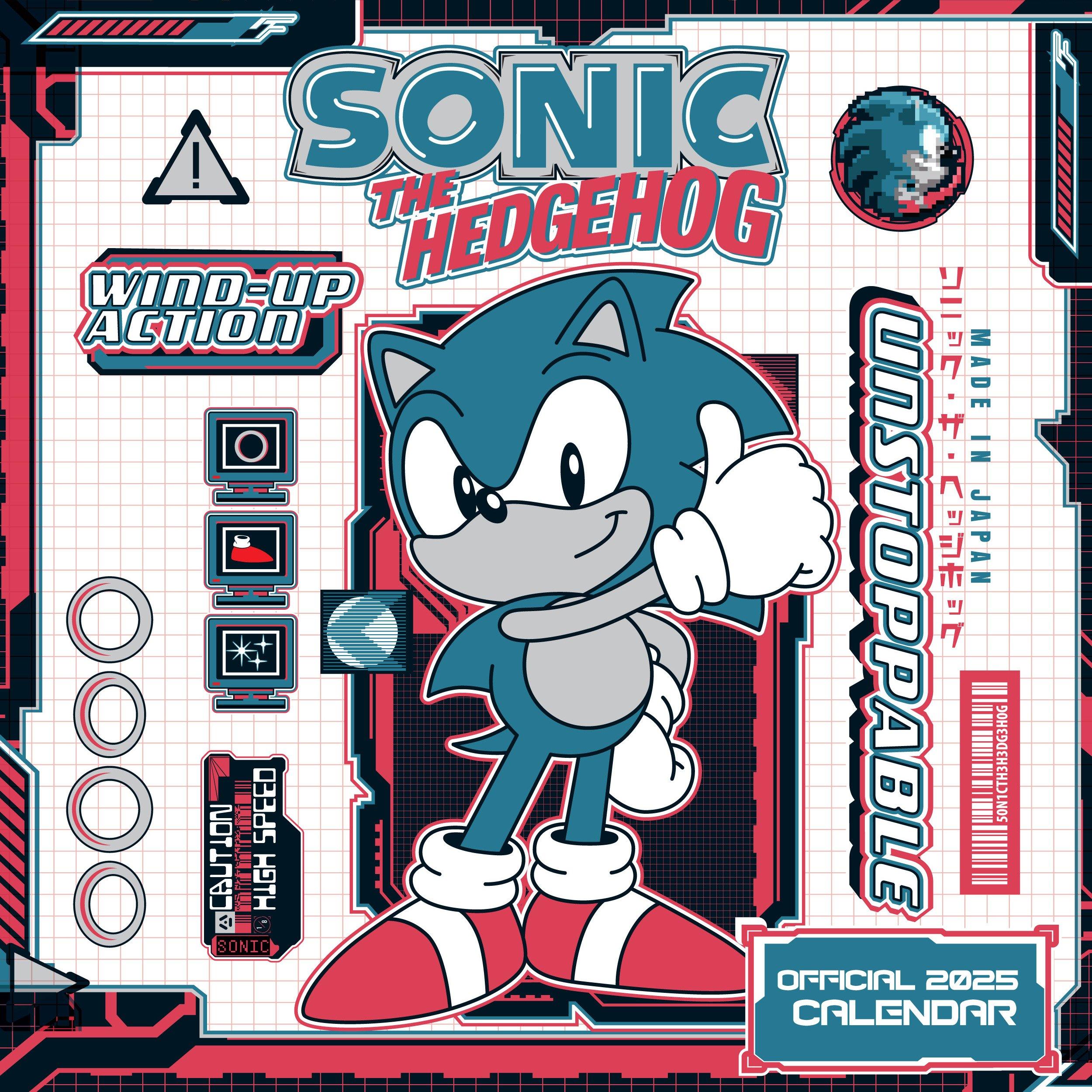 Sonic  Studio The Hedgehog Official 2025 Calendar - 