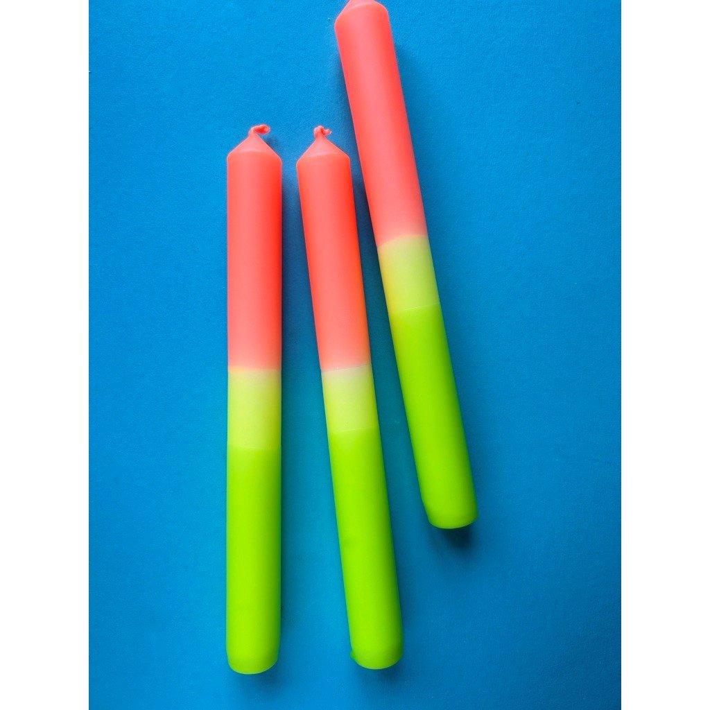 Neon Citrus - The Colour Emporium - Dip Dye Candles - 3pk - 2