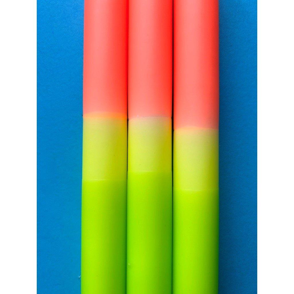 Neon Citrus - The Colour Emporium - Dip Dye Candles - 3pk - 3