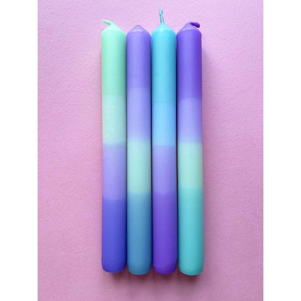 FragrntFreesia - The Colour Emporium - Dip Dye Candle - 4pk - 2