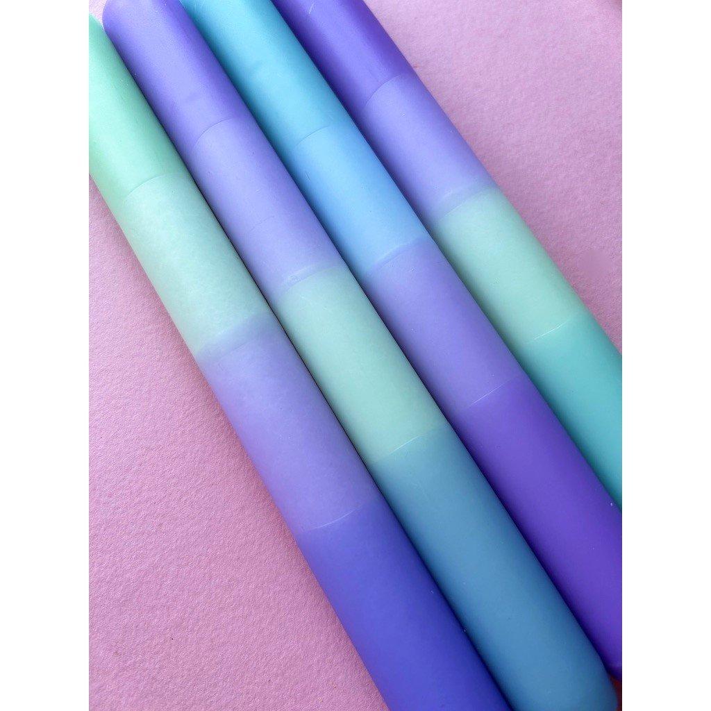 FragrntFreesia - The Colour Emporium - Dip Dye Candle - 4pk - 3