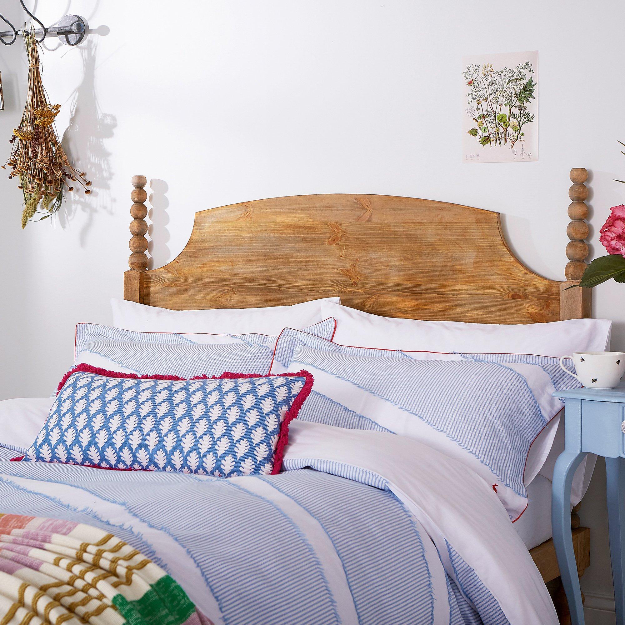 Chambray Blue - Joules - Diagonal Clipped Weave Cover Set - 2