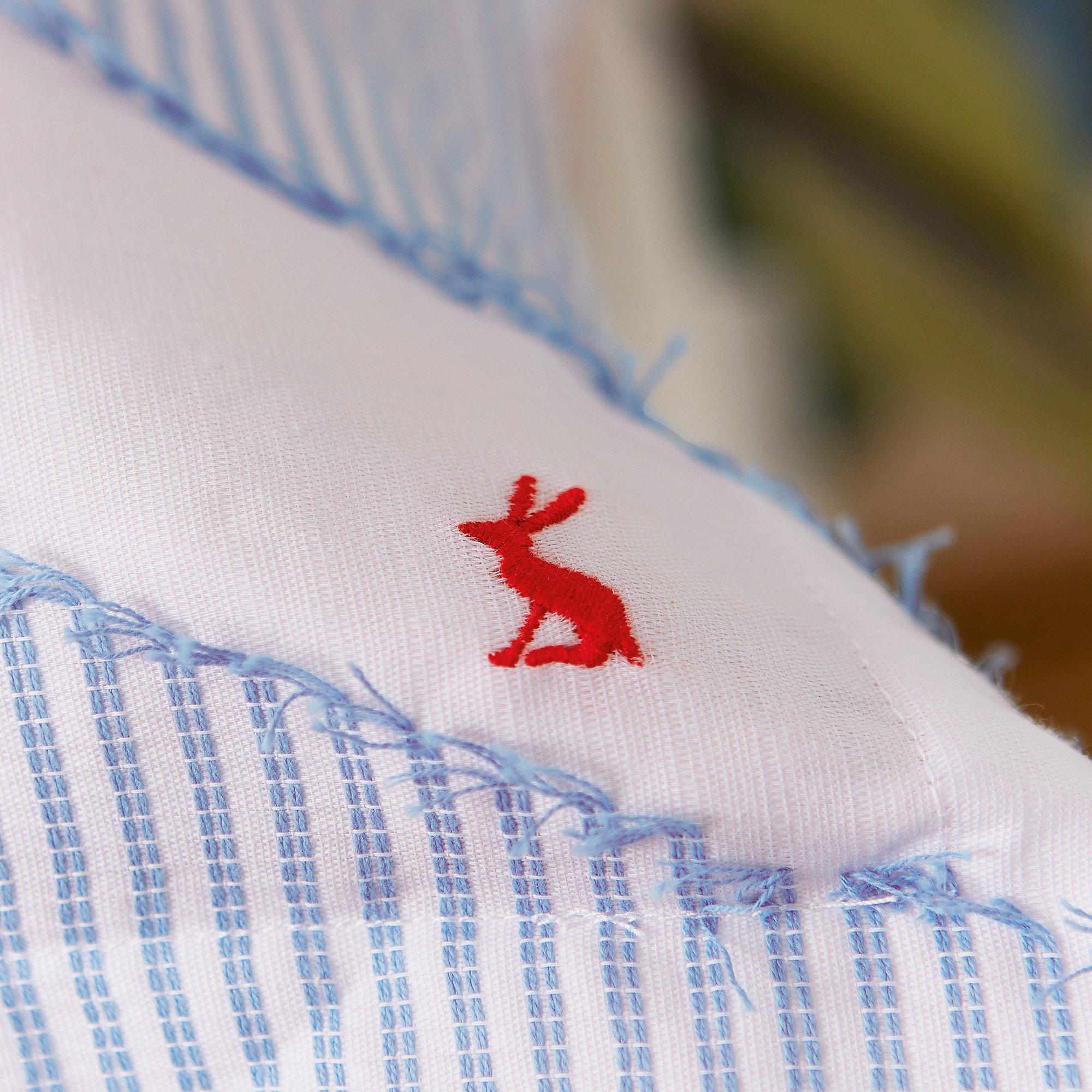 Chambray Blue - Joules - Diagonal Clipped Weave Cover Set - 3