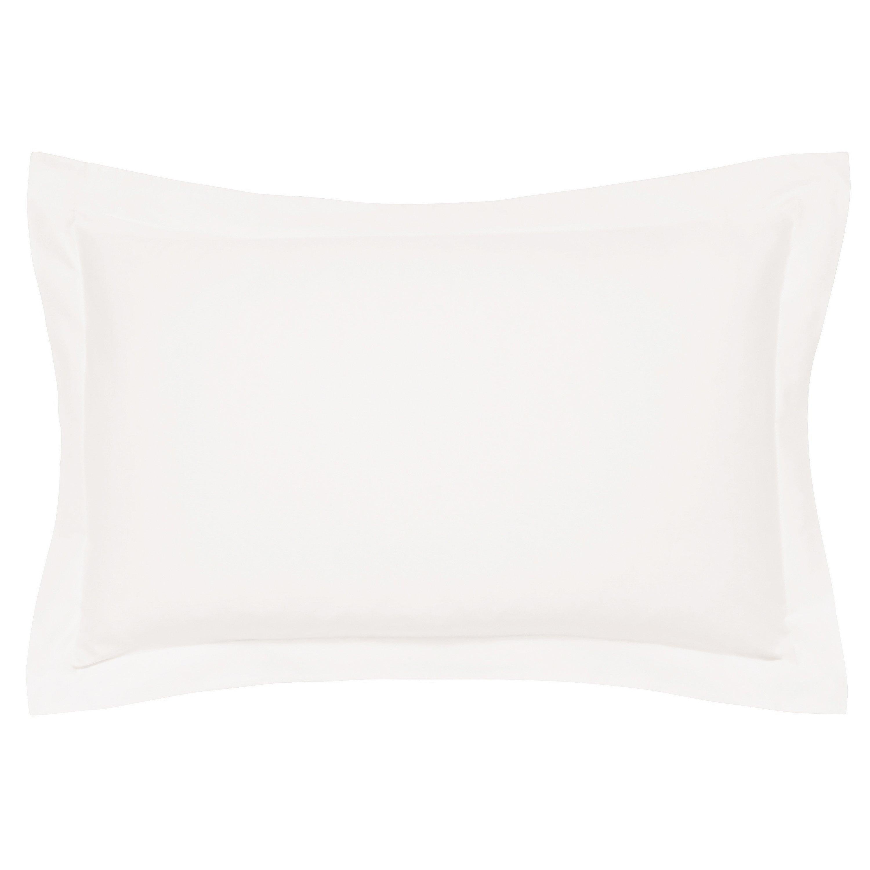 Bedeck Of Belfast  Finelinens 1000Tc Plain Dye Oxford Pillowcase - Chalk - OXFORD PILLOWCASE
