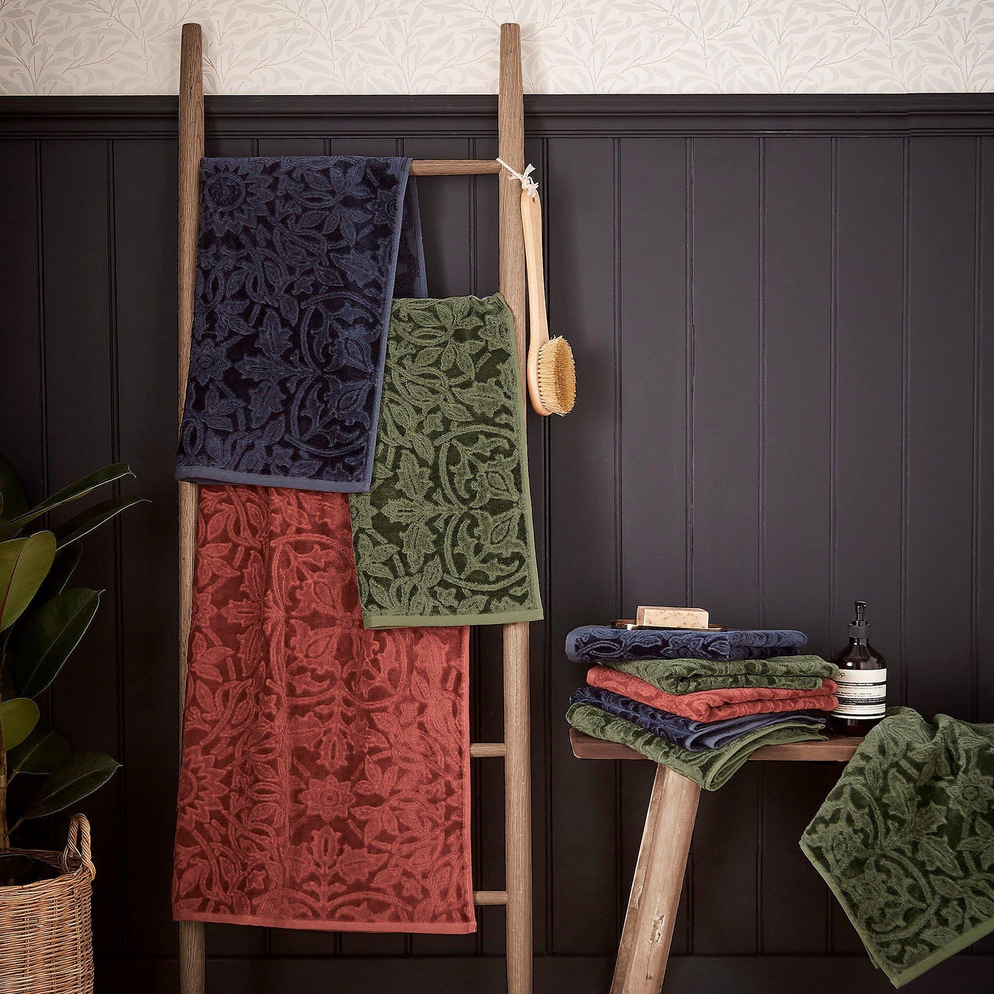 Red - Morris and Co - St James Cotton Towels - 4