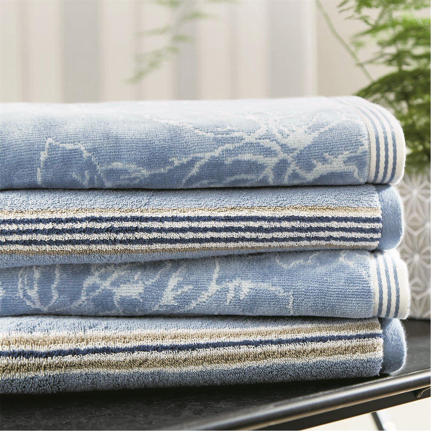 Midnight - Sanderson - Chelsea Rose Cotton Towels - 3