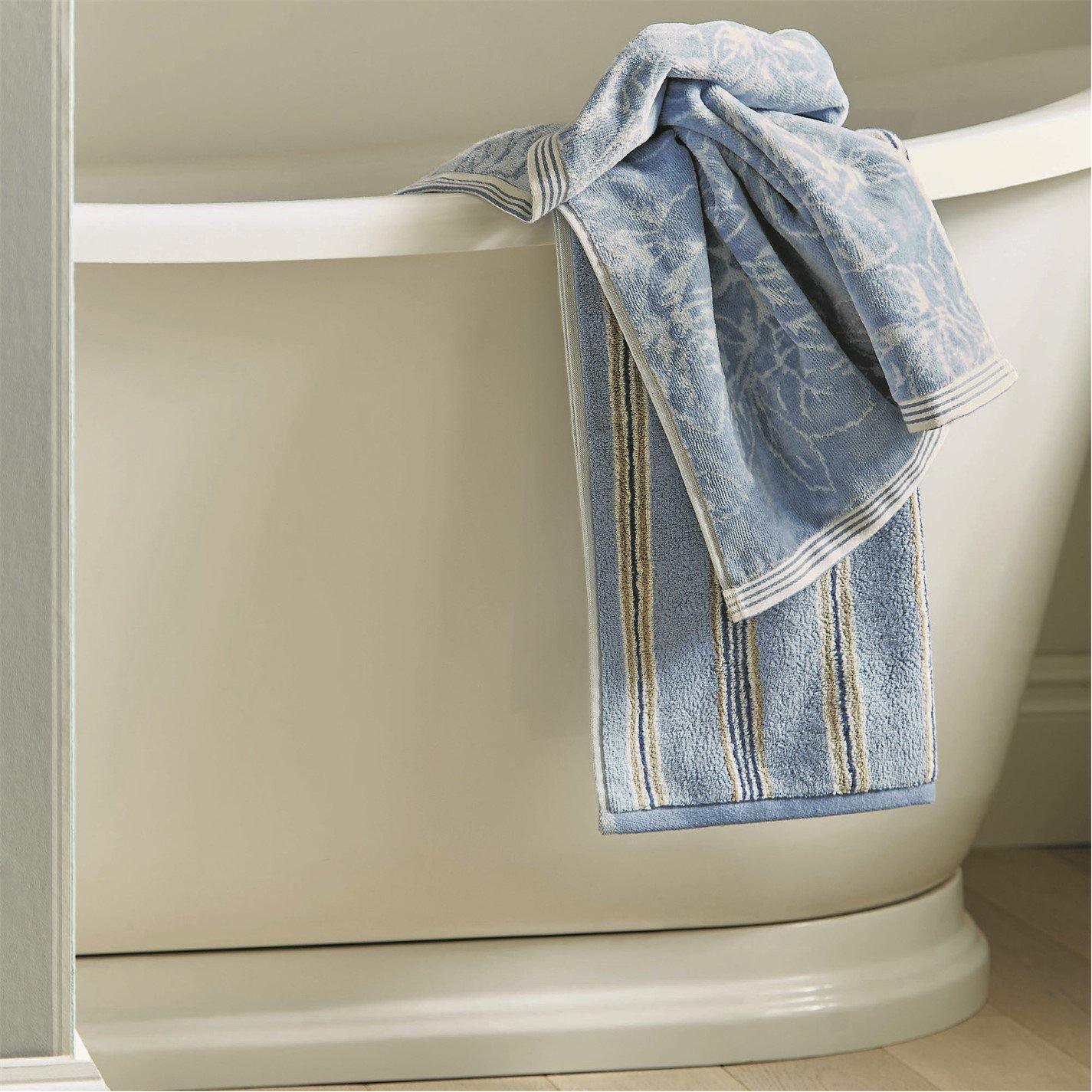 Midnight - Sanderson - Chelsea Rose Cotton Towels - 4