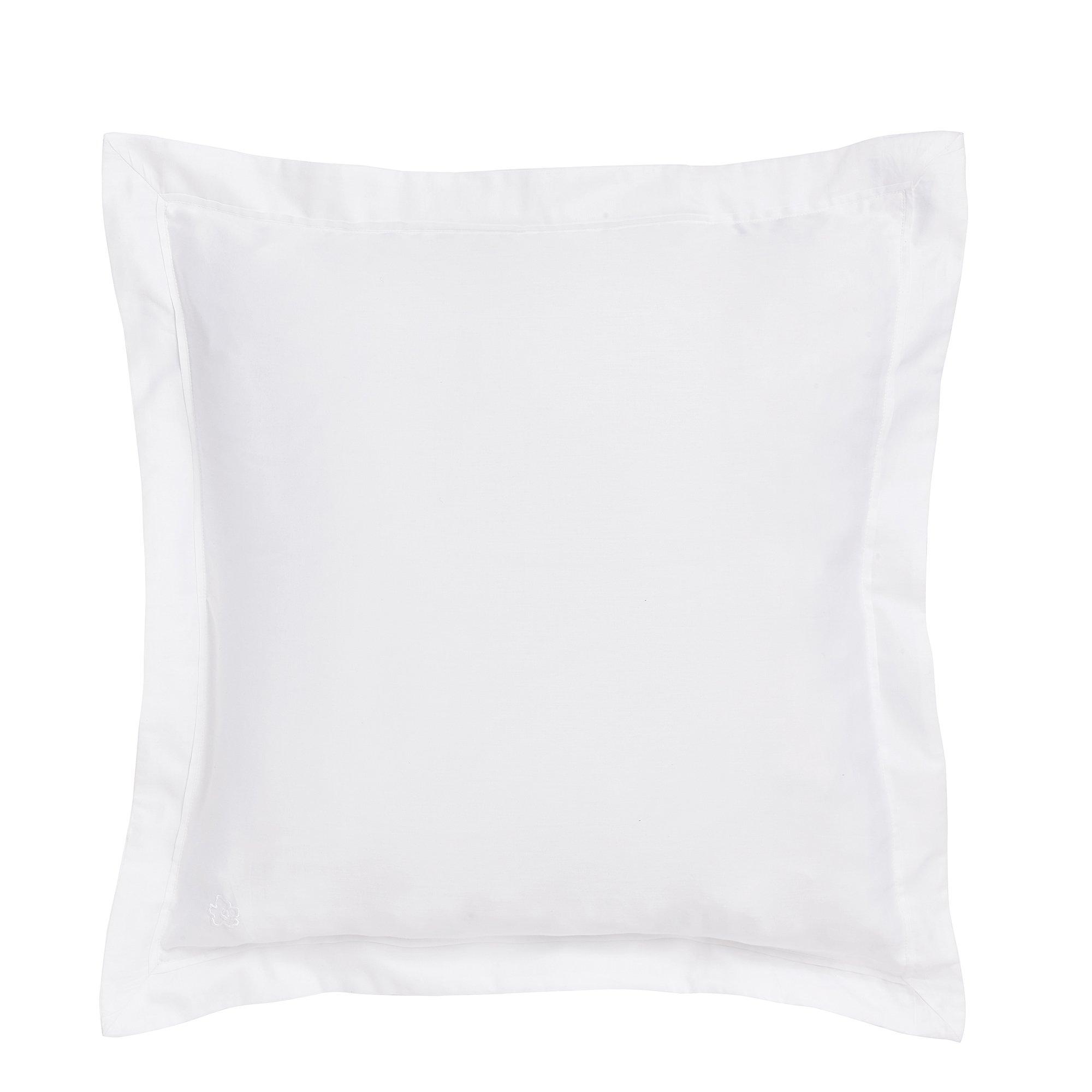 Ted Baker Home  Plain Dye Square Pillowcase - White - SQUARE PILLOWCASE