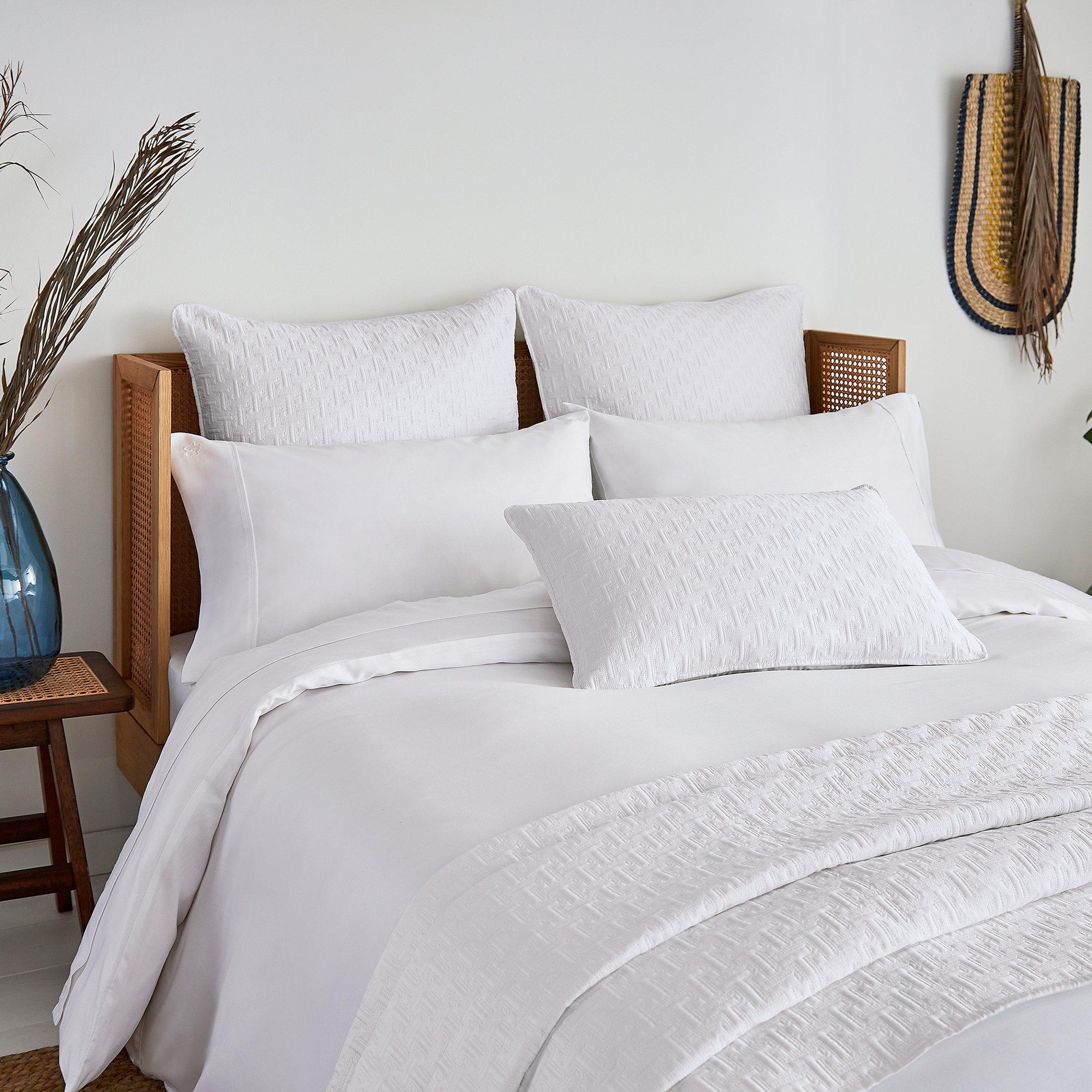 White - Ted Baker Home - Plain Dye Square Pillowcase - 3