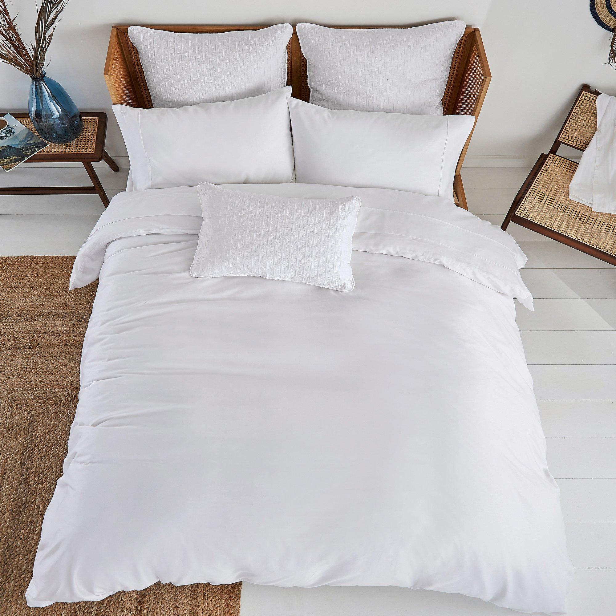 White - Ted Baker Home - Plain Dye Square Pillowcase - 4