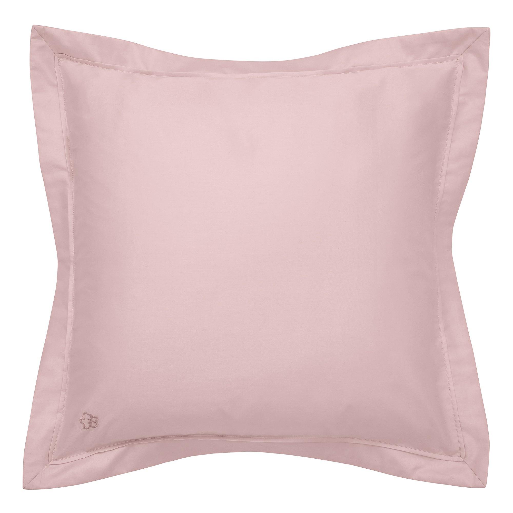 Ted Baker Home  Plain Dye Square Pillowcase - Soft Pink - SQUARE PILLOWCASE