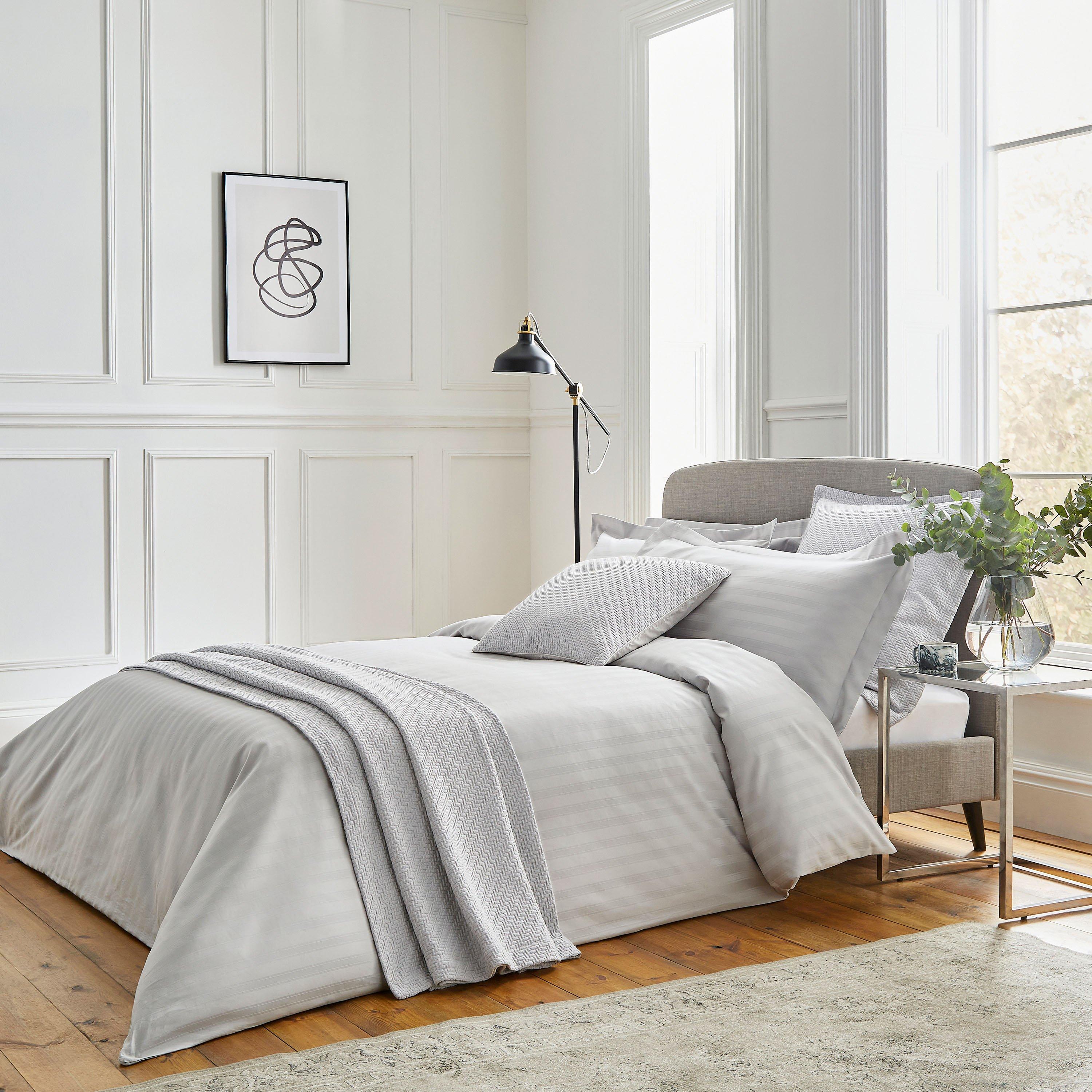 Bedeck Of Belfast  Adan Duvet Cover - Silver - DOUBLE