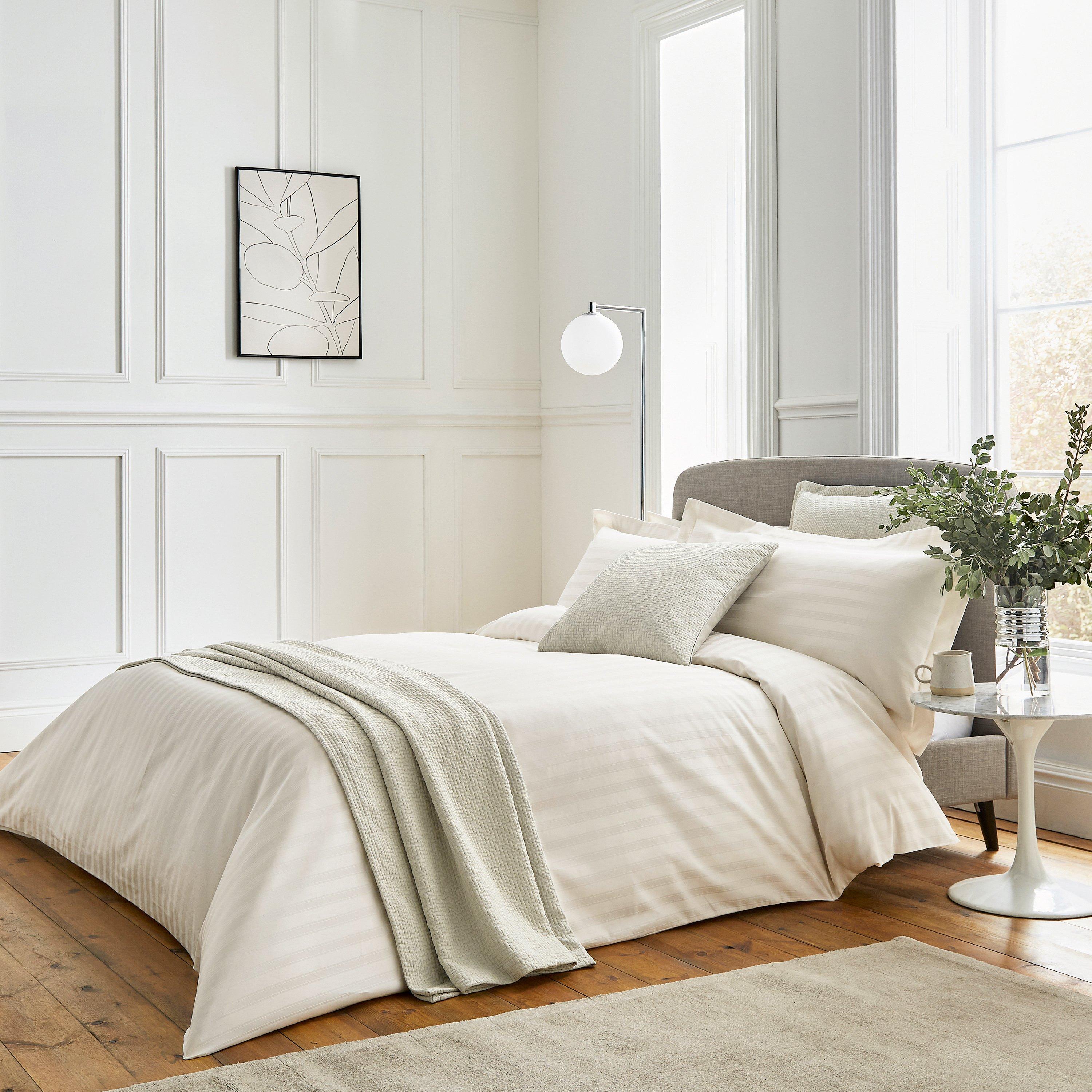 Bedeck Of Belfast  Adan Duvet Cover - Chalk - DOUBLE