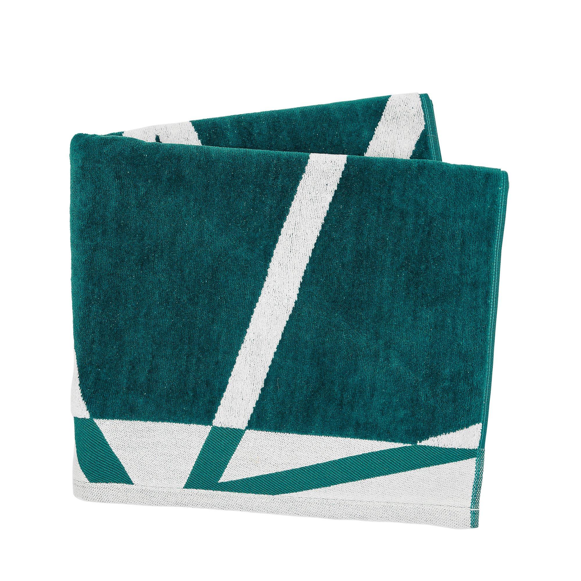 Teal - Harlequin - Sumi Cotton Velour Towels - 1