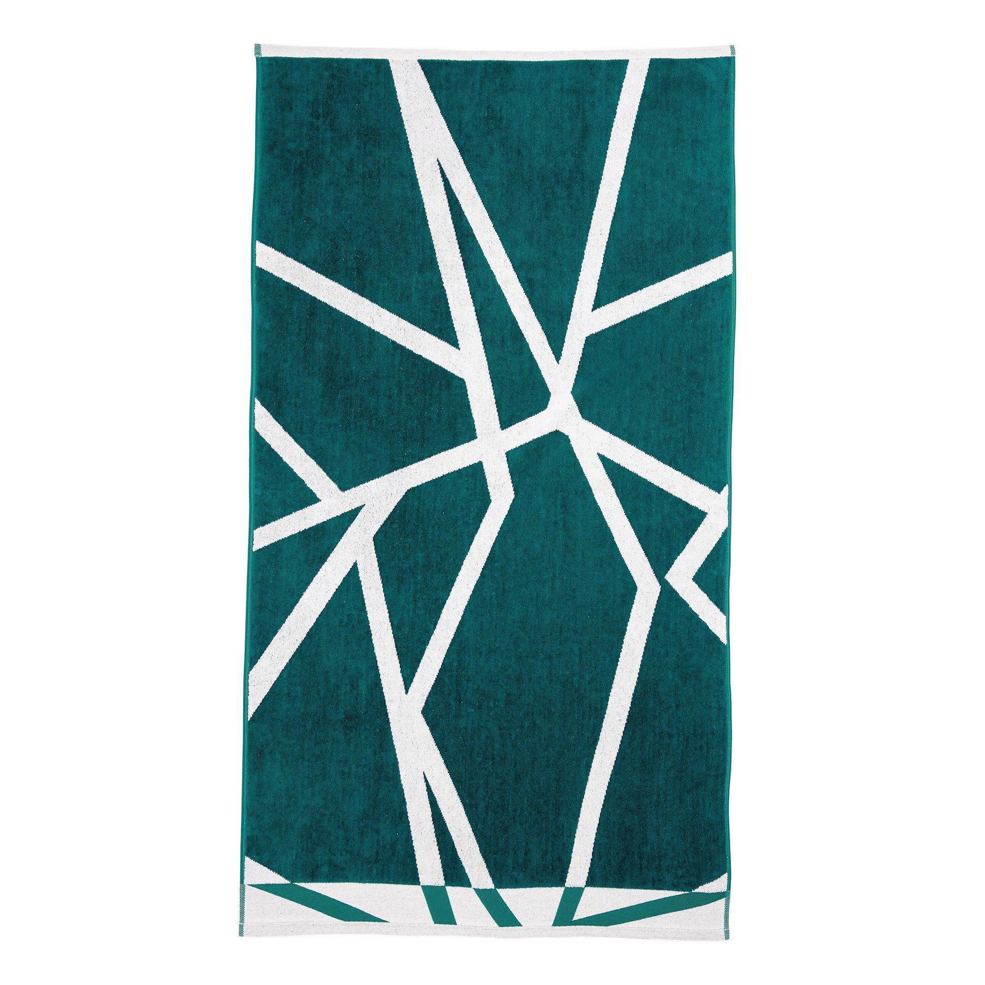 Teal - Harlequin - Sumi Cotton Velour Towels - 2