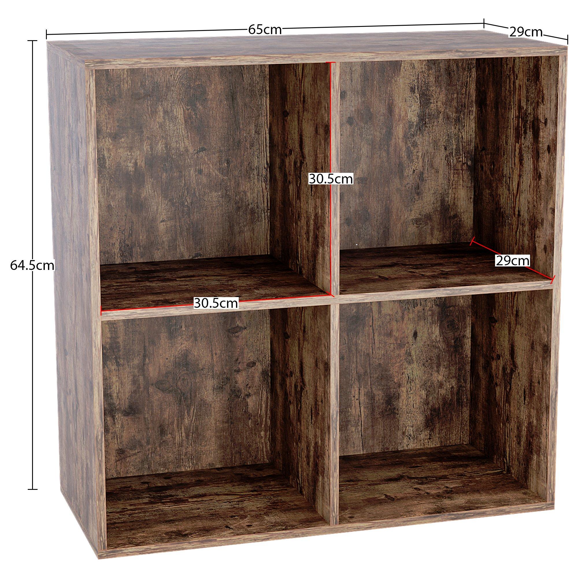 White - Lassic - 2x2 Cube Storage Unit DB + Set of 2 Storage Cubes - 2