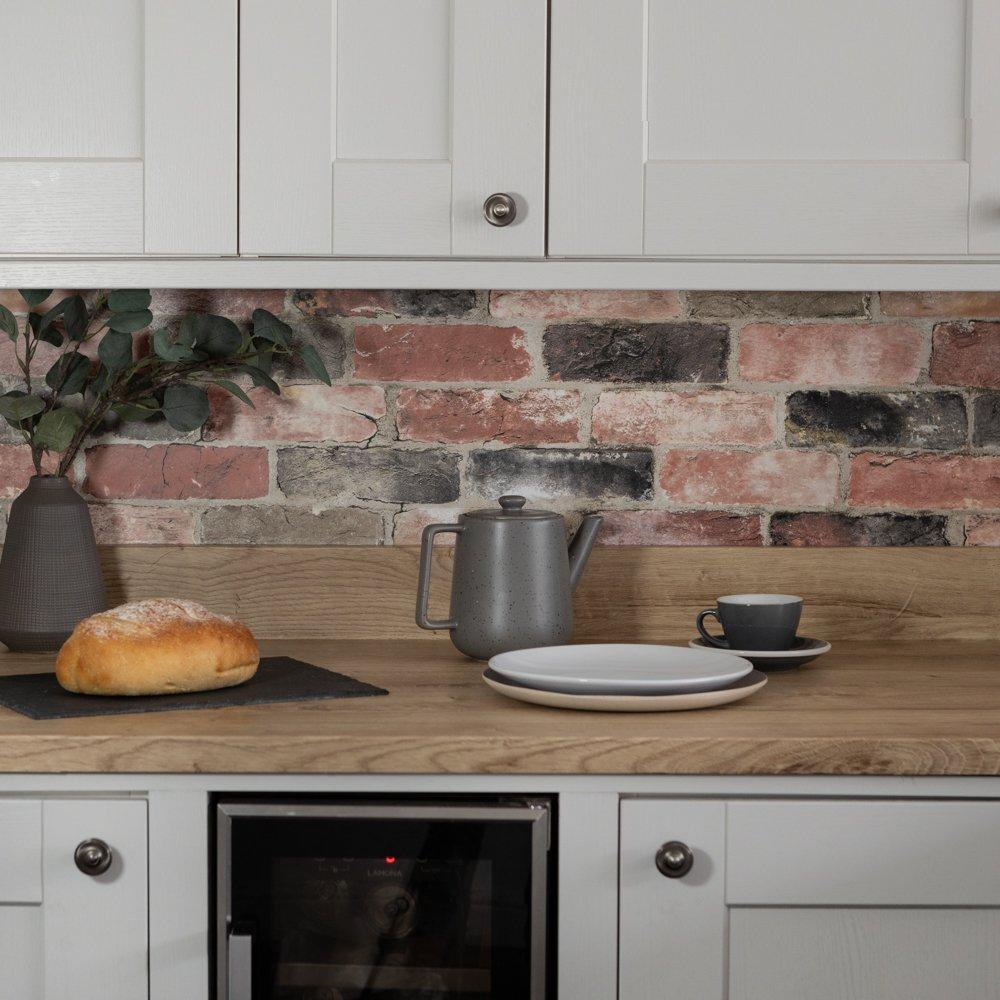 Brown - Wall Pops - Self Adhesive Wallpaper Newport Brick - 1