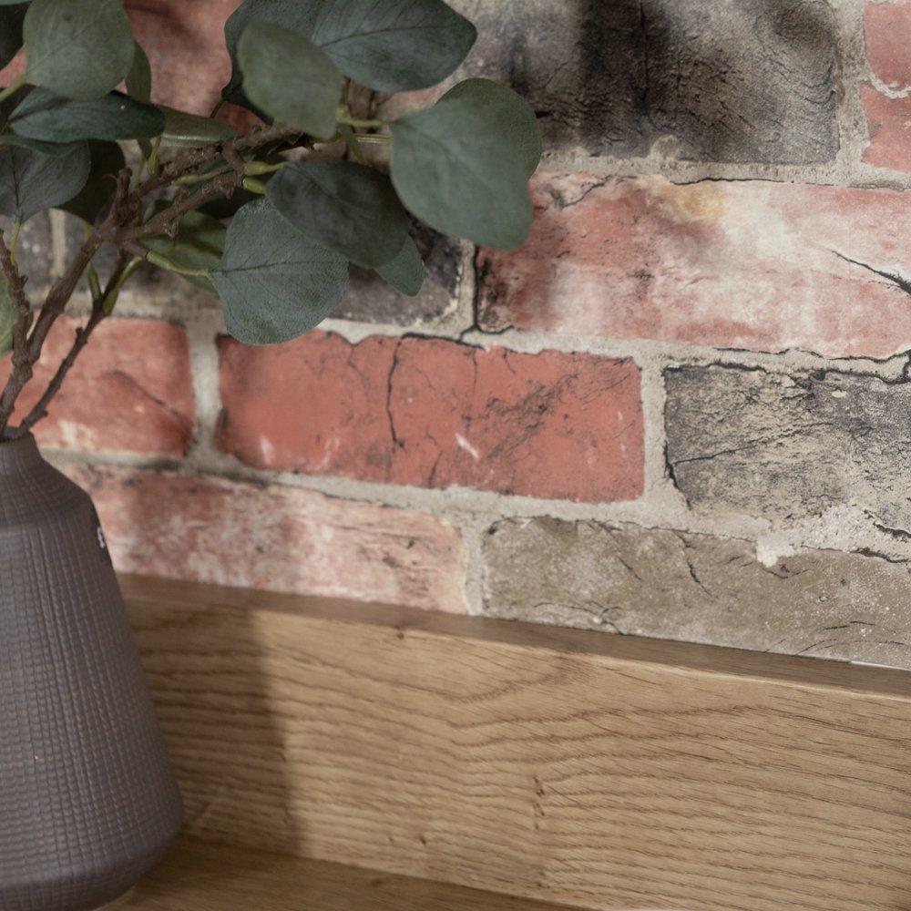 Brown - Wall Pops - Self Adhesive Wallpaper Newport Brick - 5