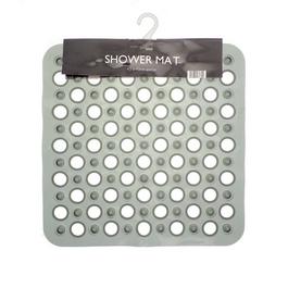 Country Club Shower Mat Transparent Retro PVC