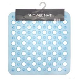 Country Club Shower Mat Transparent Retro PVC