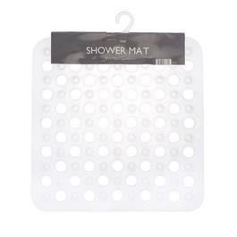 Country Club Shower Mat Transparent Retro PVC