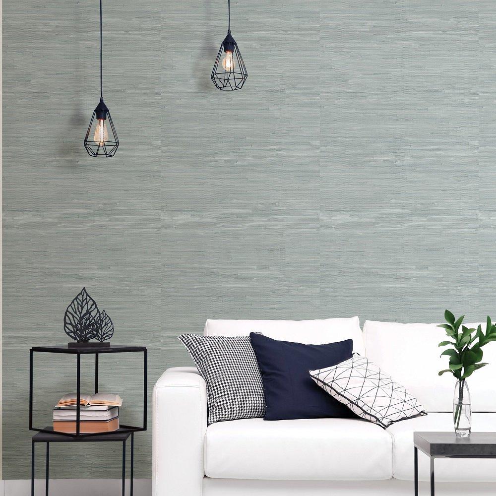 Pale Blue - Wall Pops - Self Adhesive Wallpaper Seagrass Mist - 5